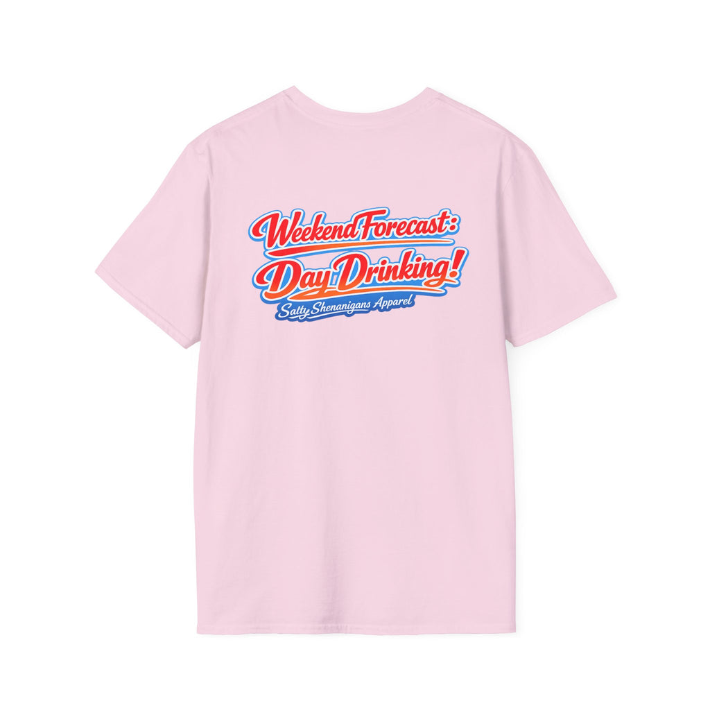 Salty Shenanigans Apparel Weekend Forecast Day Drinking T-Shirt Printify