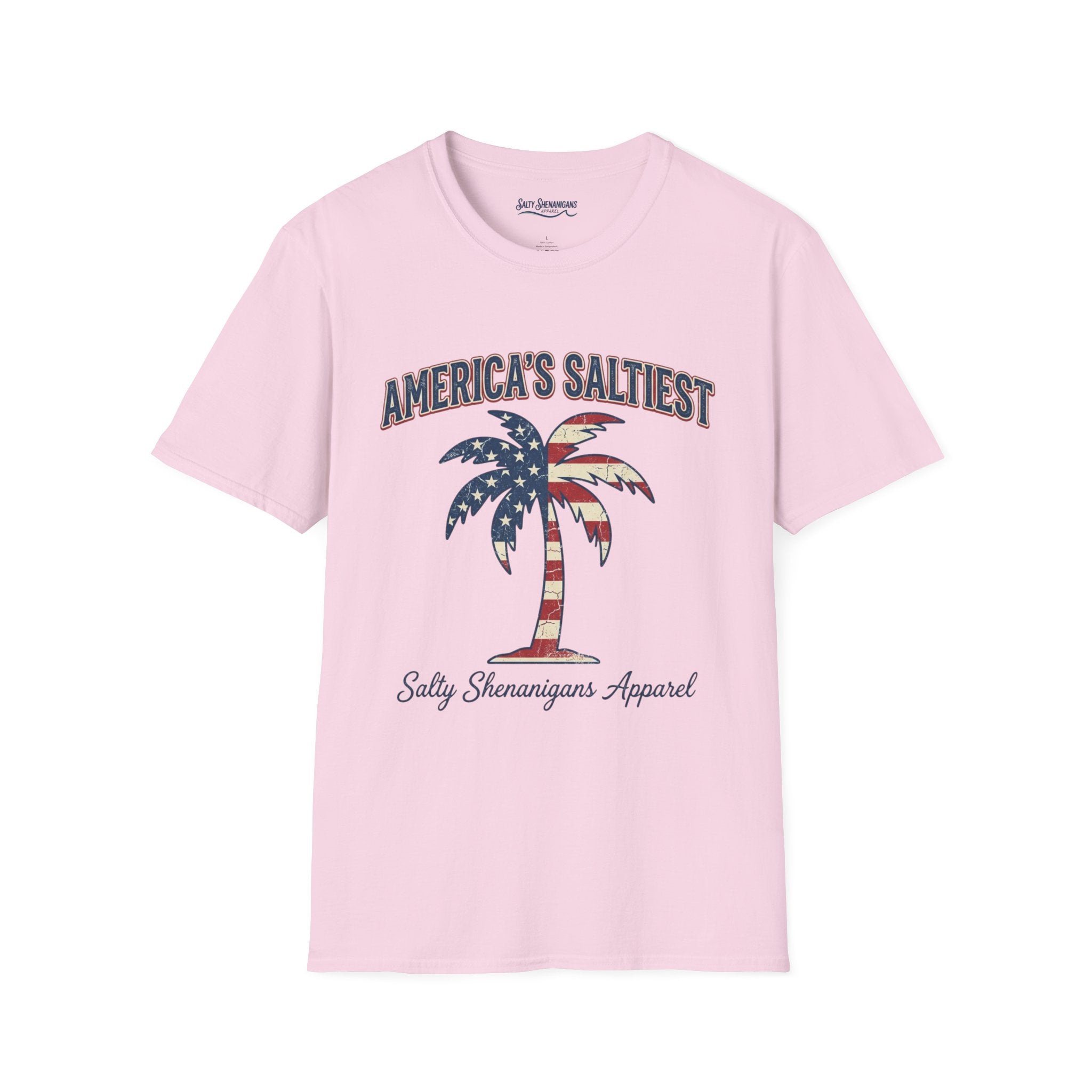 America's Saltiest Patriotic Palm Tree T-Shirt Printify