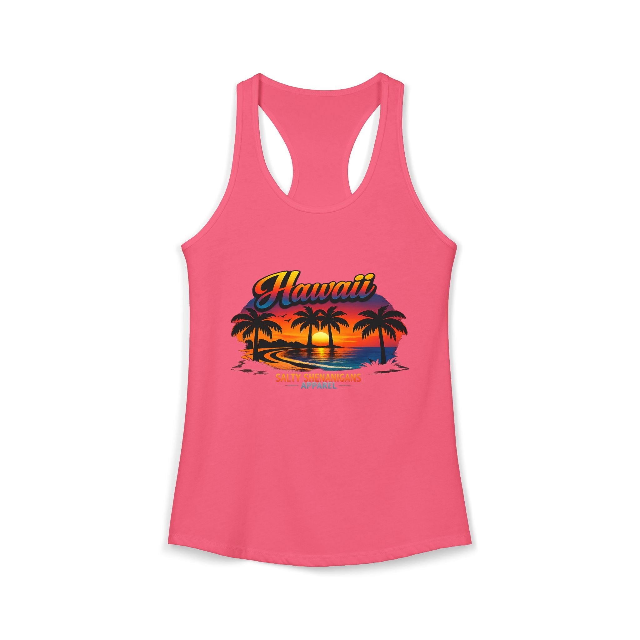 Women's Salty Shenanigans Hawaii Racerback Tank Printify