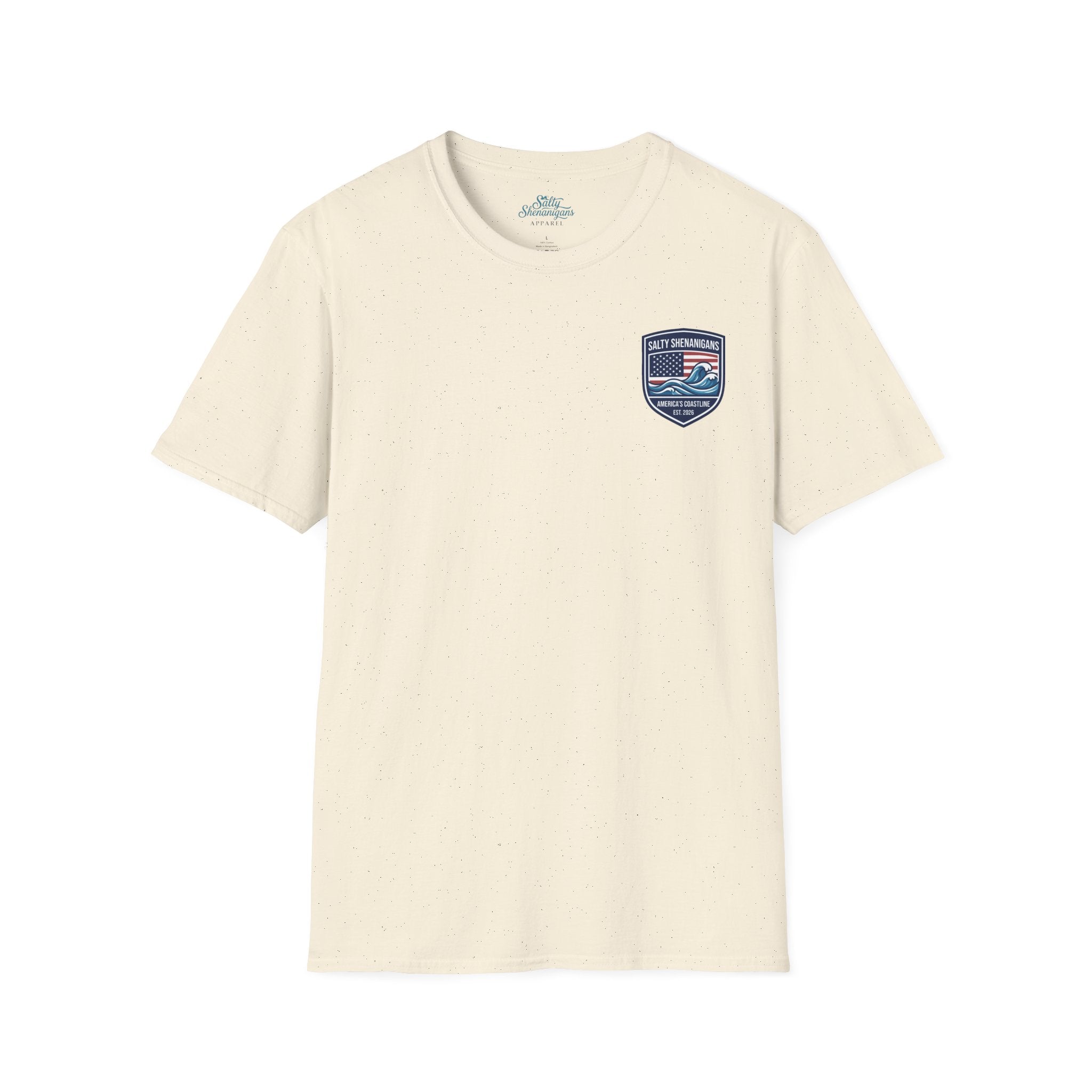 America 250th Anniversary Coastal Flag Tee | Salty Shenanigans Apparel Printify