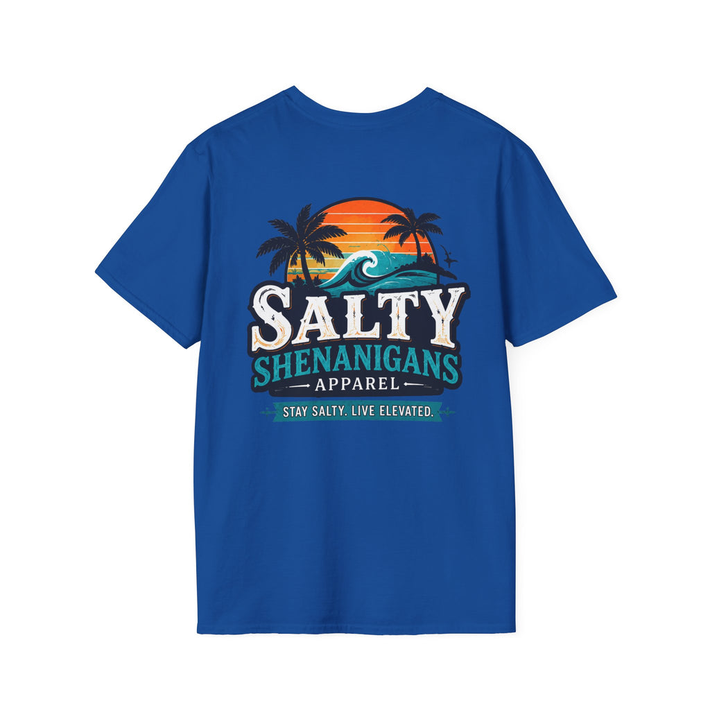 Salty Shenanigans Apparel Wave Logo Tee Printify