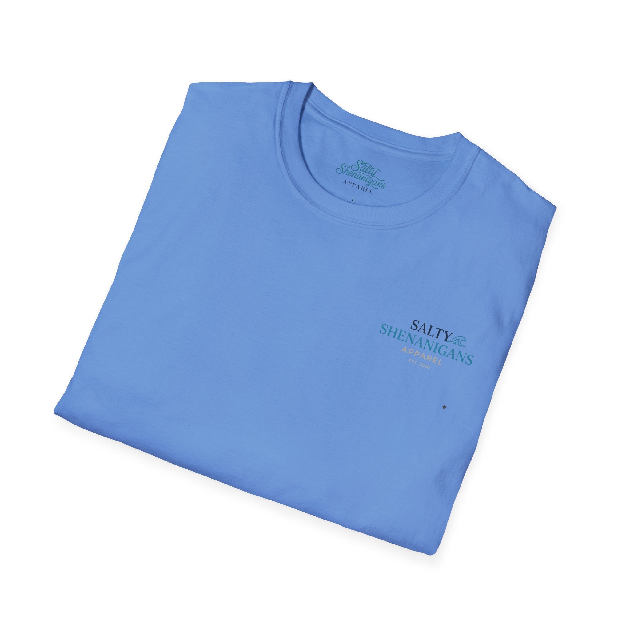 Never Late To Happy Hour Coastal Graphic Tee | Salty Shenanigans Apparel Printify