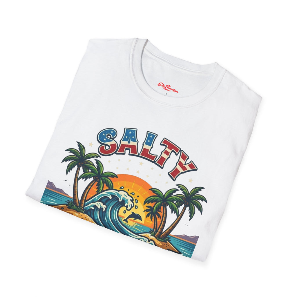 Salty Shenanigans Apparel Beach T-Shirt Printify