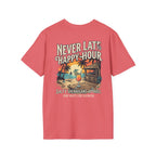 Never Late To Happy Hour Coastal Graphic Tee | Salty Shenanigans Apparel Printify