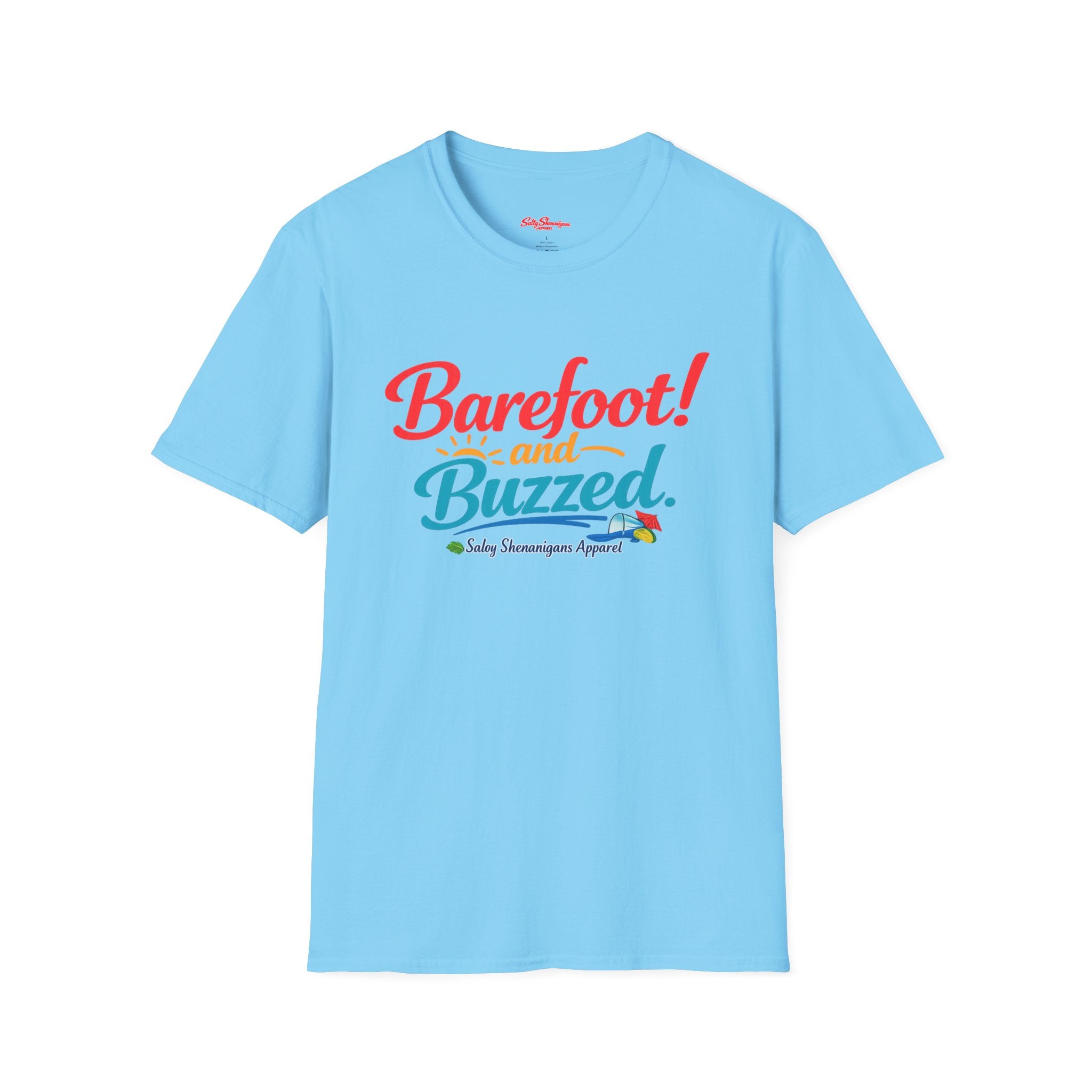 Barefoot And Buzzed T-shirt Salty Shenanigans Apparel Printify