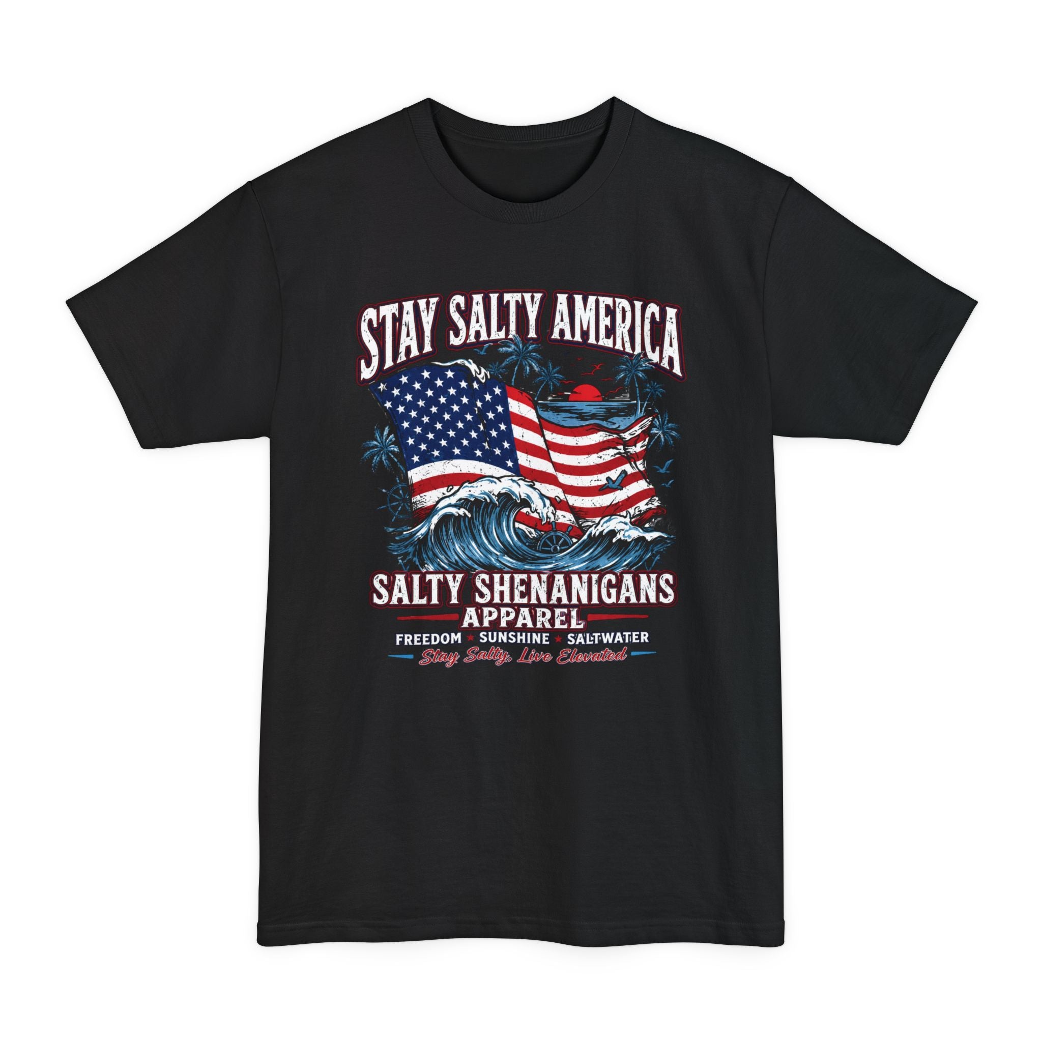 Stay Salty America Hanes Beefy-T® Tall Tee Printify