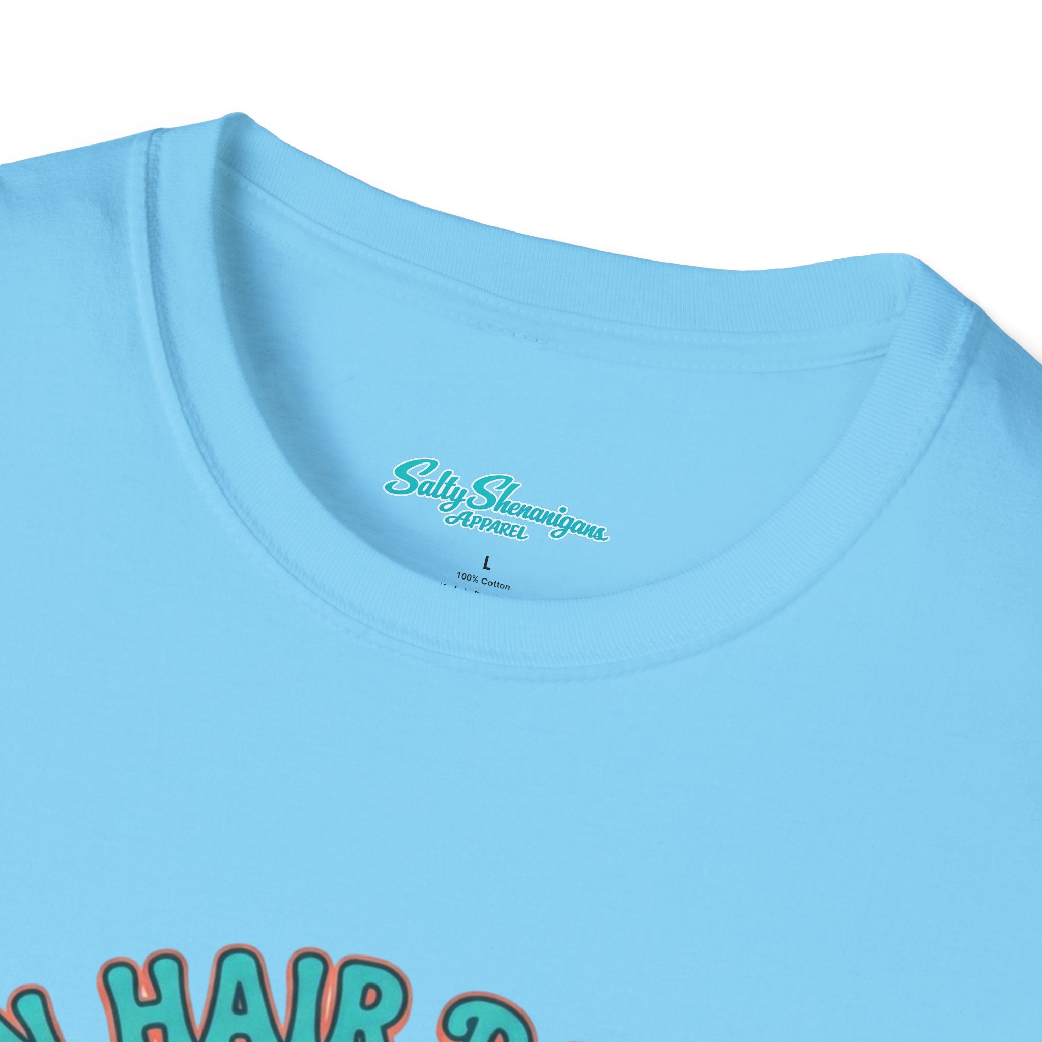 Ocean Hair Don't Care Salty Shenanigans Apparel  T-Shirt Printify