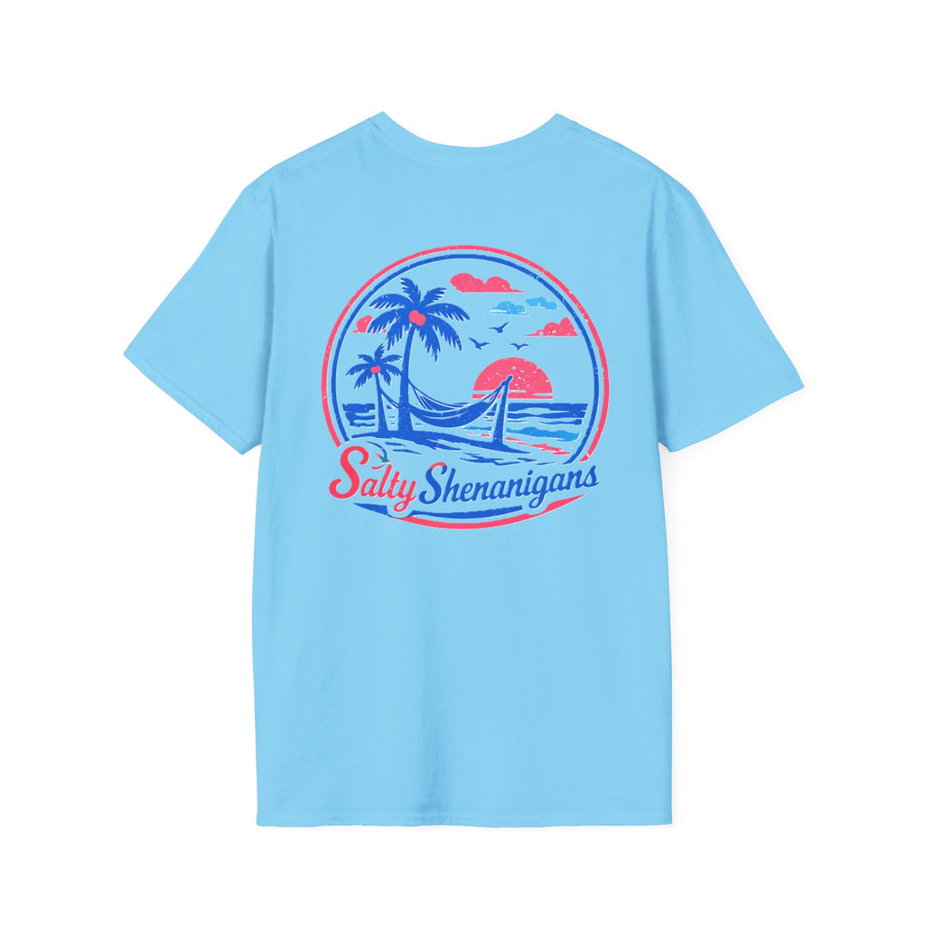 Salty Shenanigans Palm T-Shirt Printify