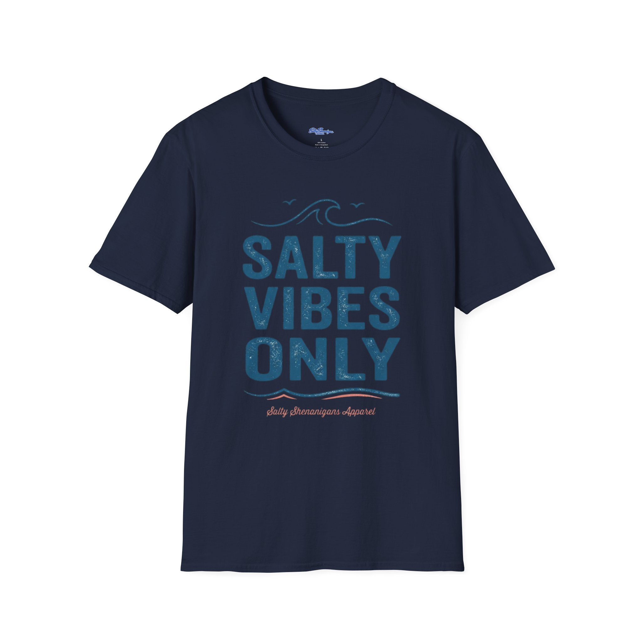 Salty Shenanigans Apparel Salty Vibes Only T-Shirt Printify