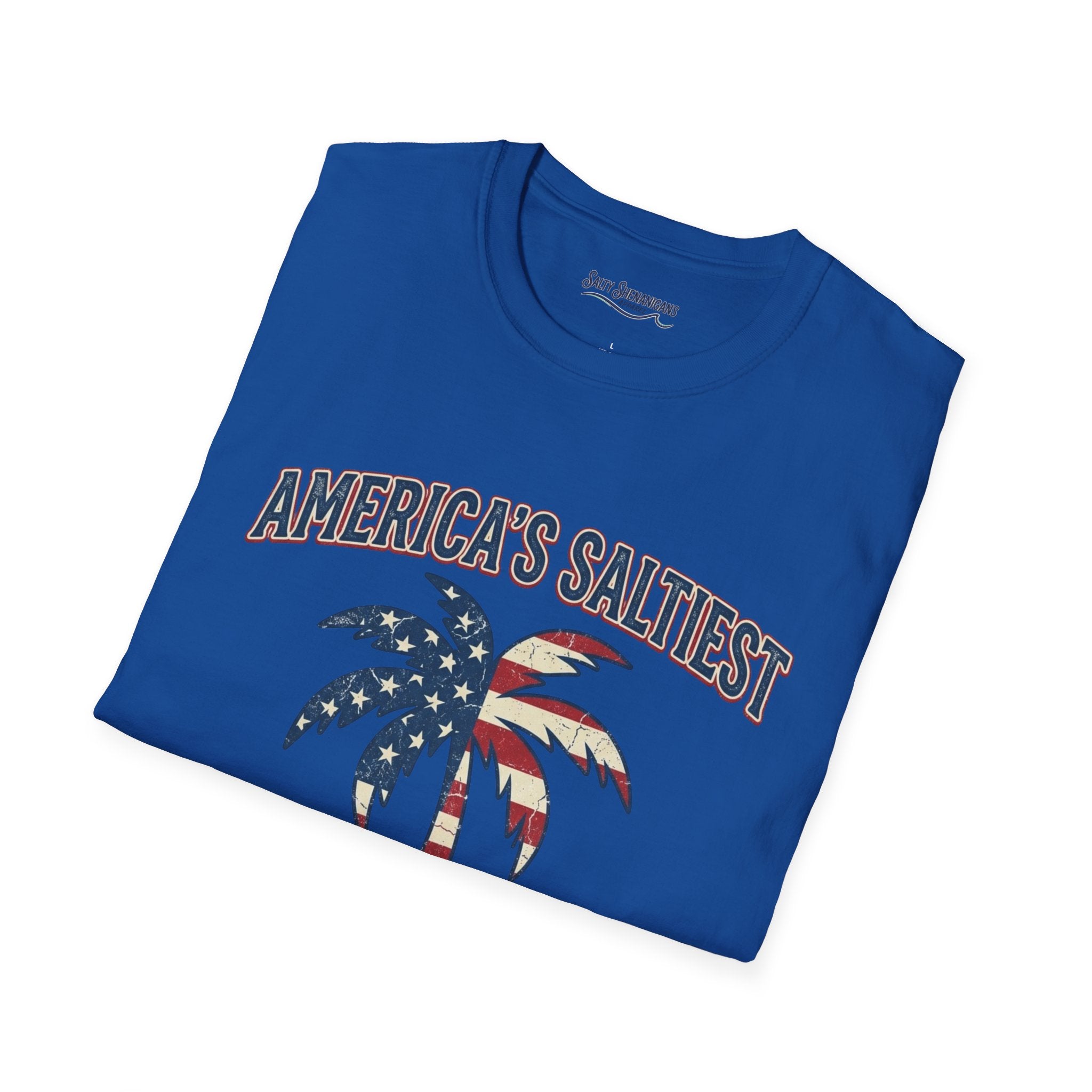 America's Saltiest Patriotic Palm Tree T-Shirt Printify