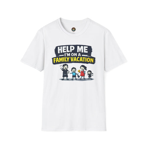 Help Me!! Family Vacation T-Shirt | Salty Shenanigans Funny Vacation Tee