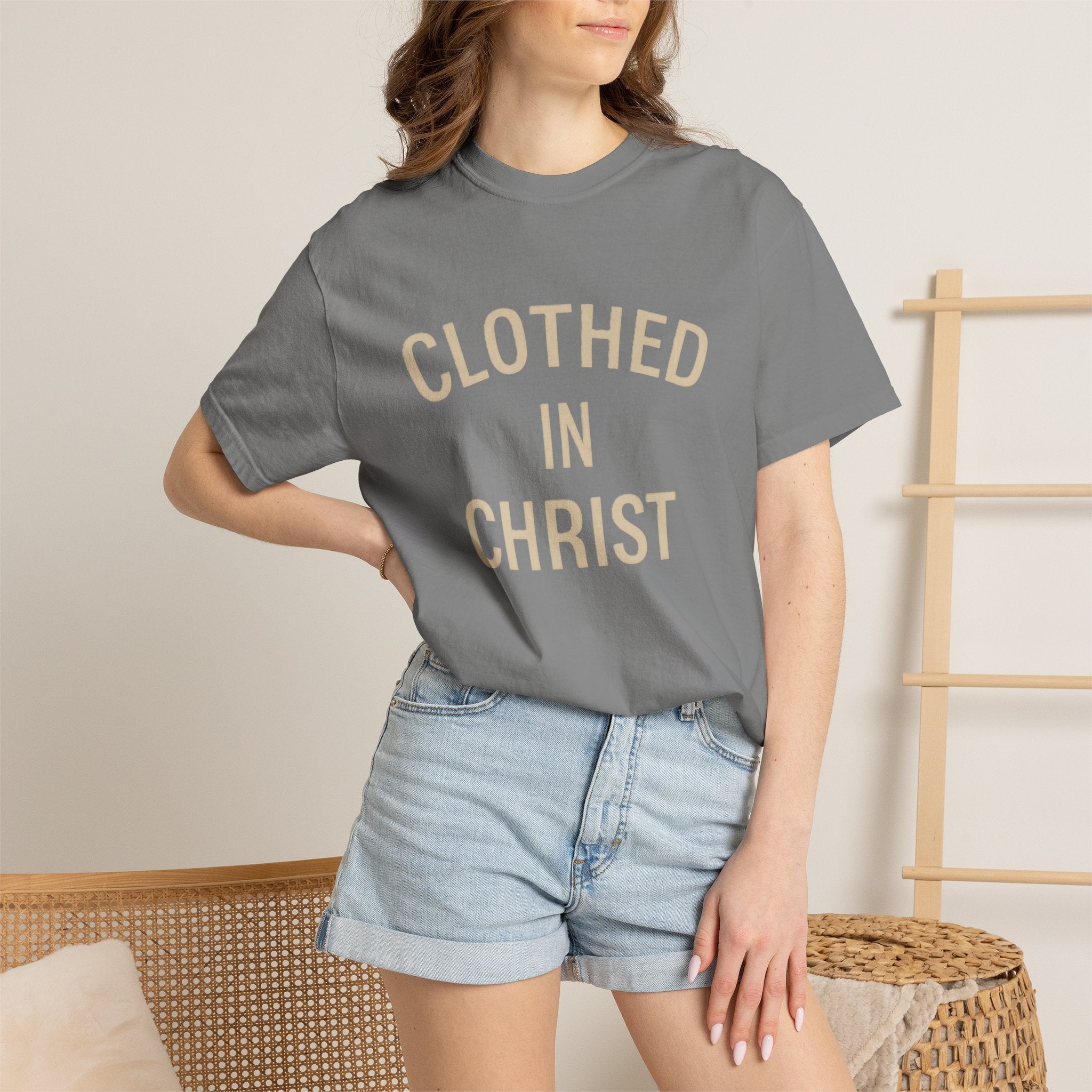 Clothed in Christ T-Shirt — Faith-Based Christian Tee Printify
