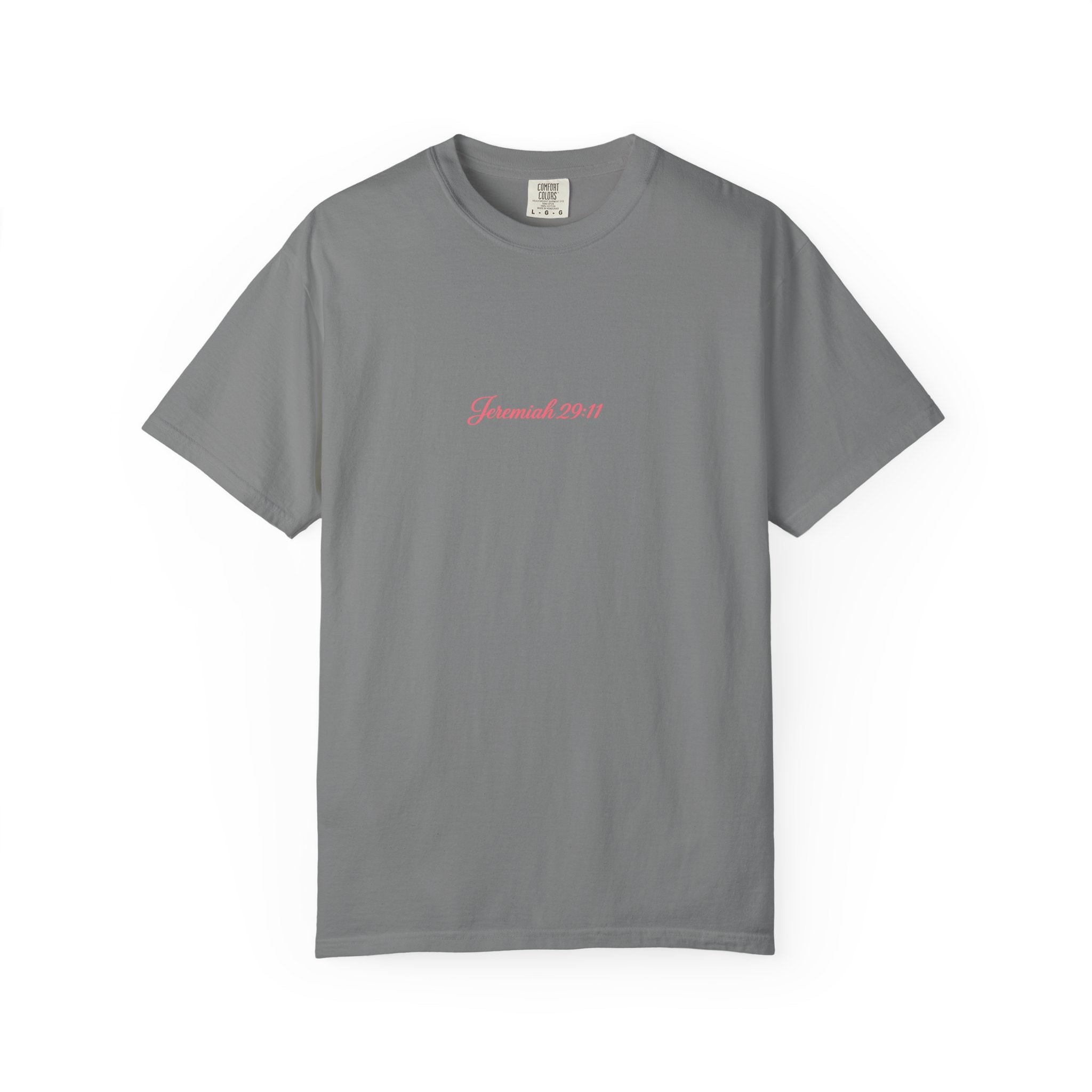 Scripted Scripture T‑Shirt — “For I know the plans I have for you” Inspirational Tee Printify