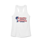 Women's Salty Shenanigans Patriotic Palm Racerback Tank Printify