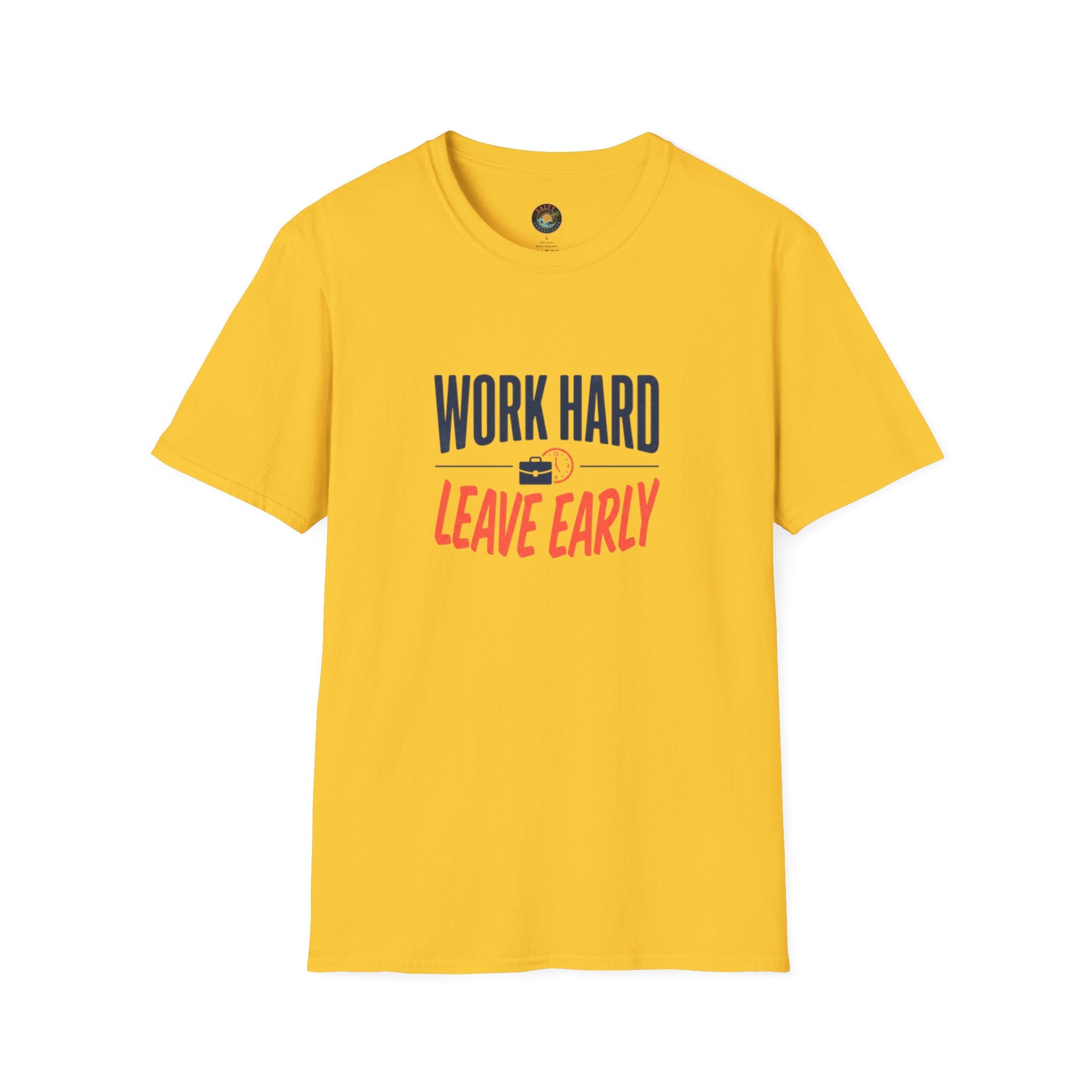 Work Hard Leave Early T-Shirt | Salty Shenanigans Funny Graphic Tee