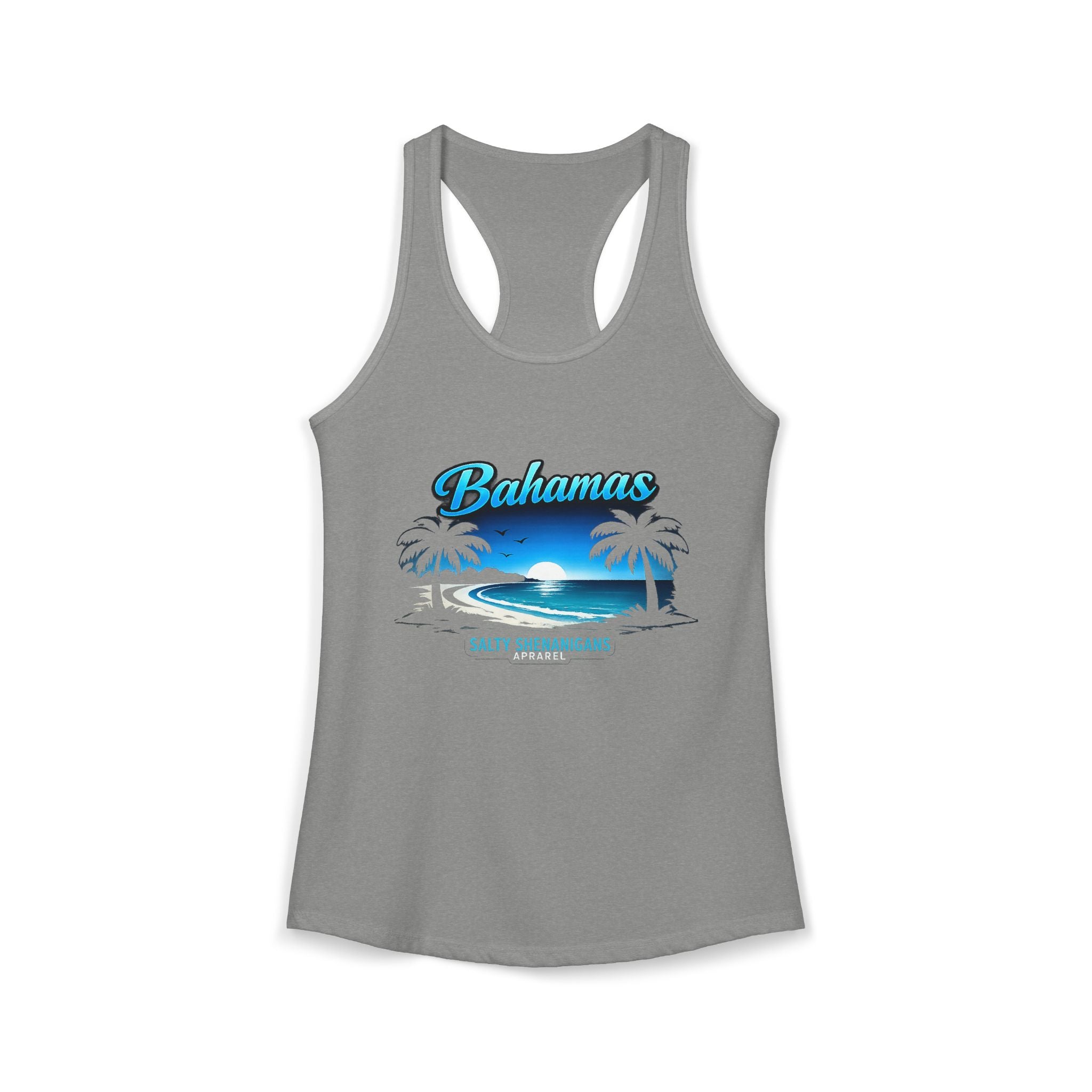 Women's Salty Shenanigans Bahamas Racerback Tank Printify