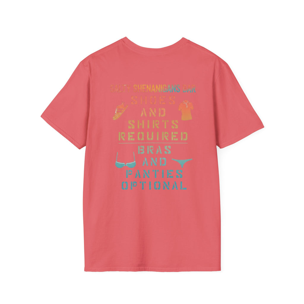 Shoes And Shirts Required - Salty Shenanigans Apparel T-Shirt Printify
