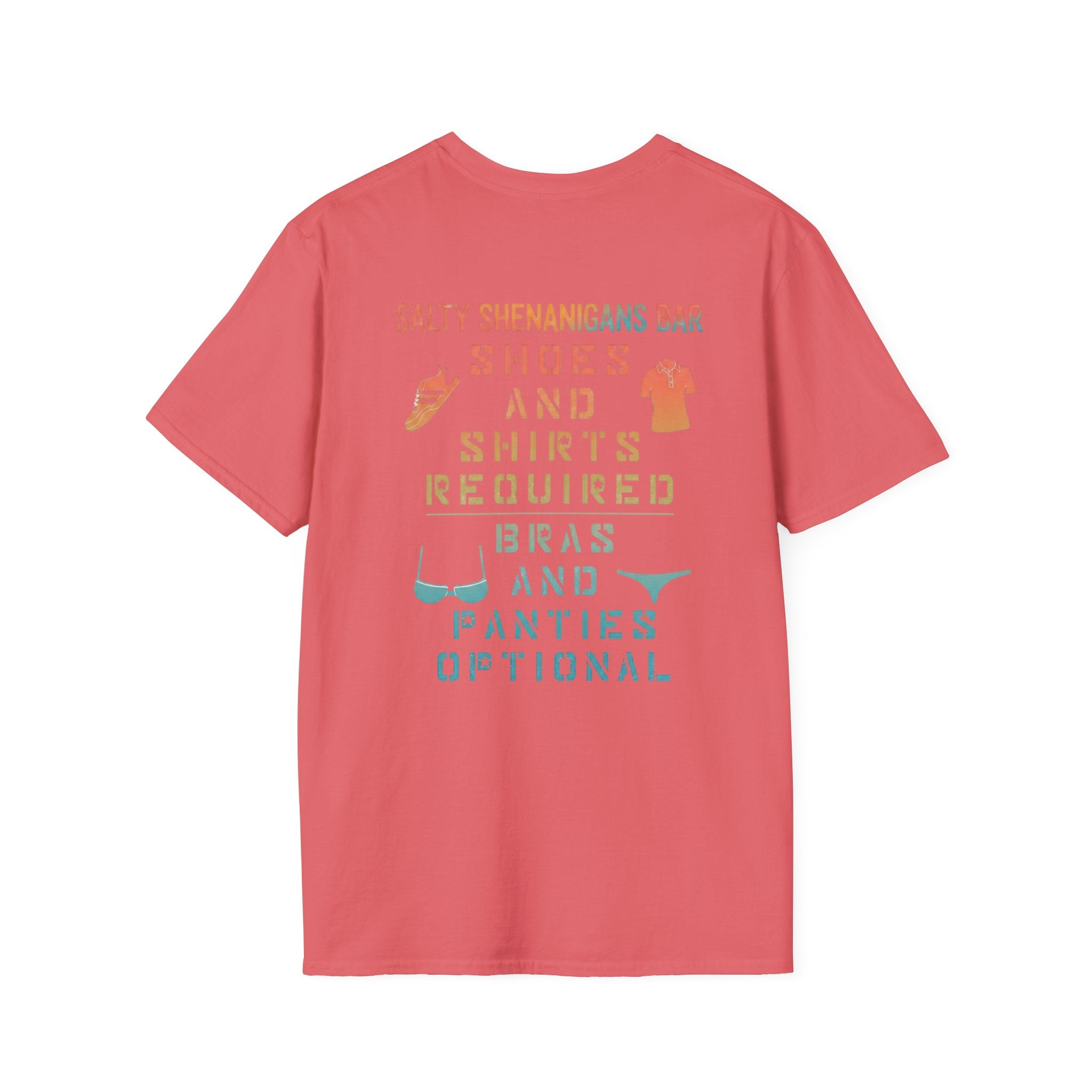 Shoes And Shirts Required - Salty Shenanigans Apparel T-Shirt Printify