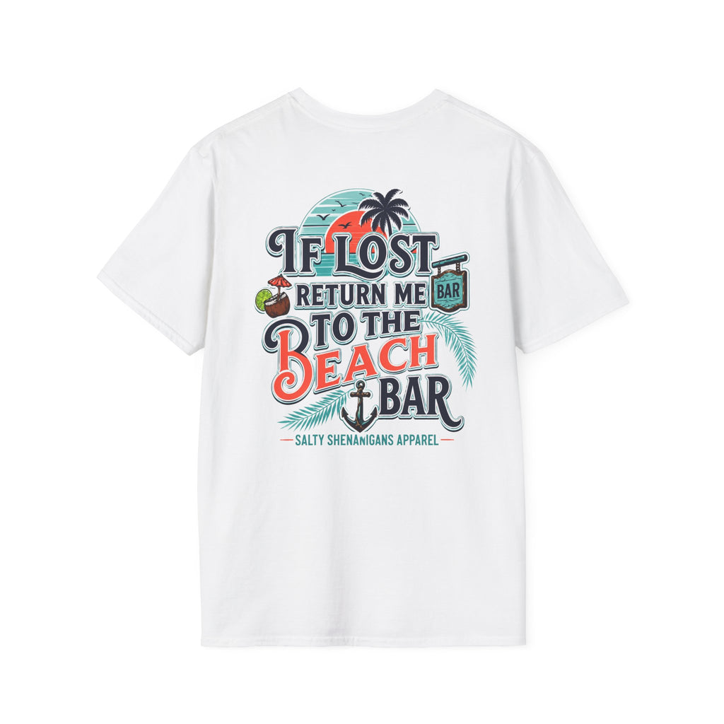 If Lost Return Me To The Beach Bar T-Shirt Printify