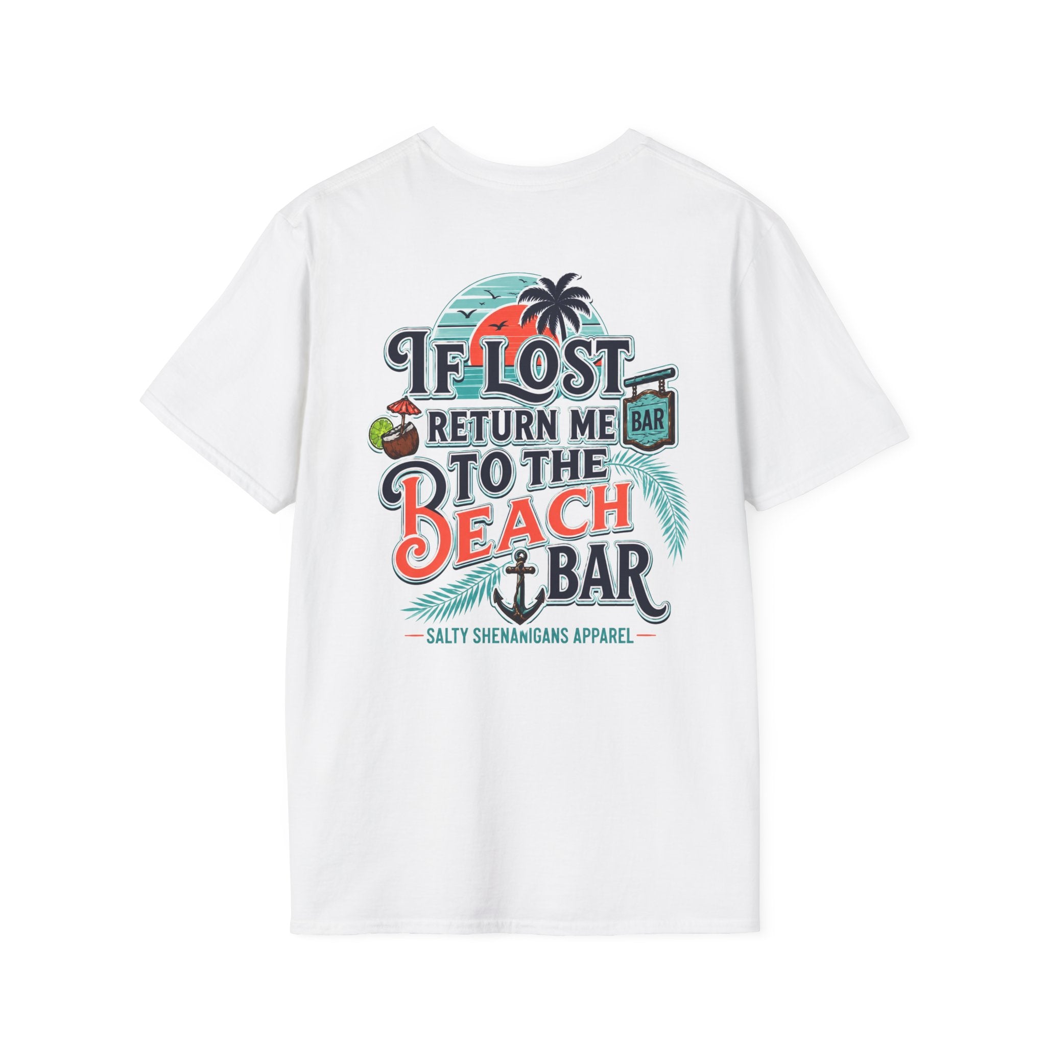 If Lost Return Me To The Beach Bar T-Shirt Printify