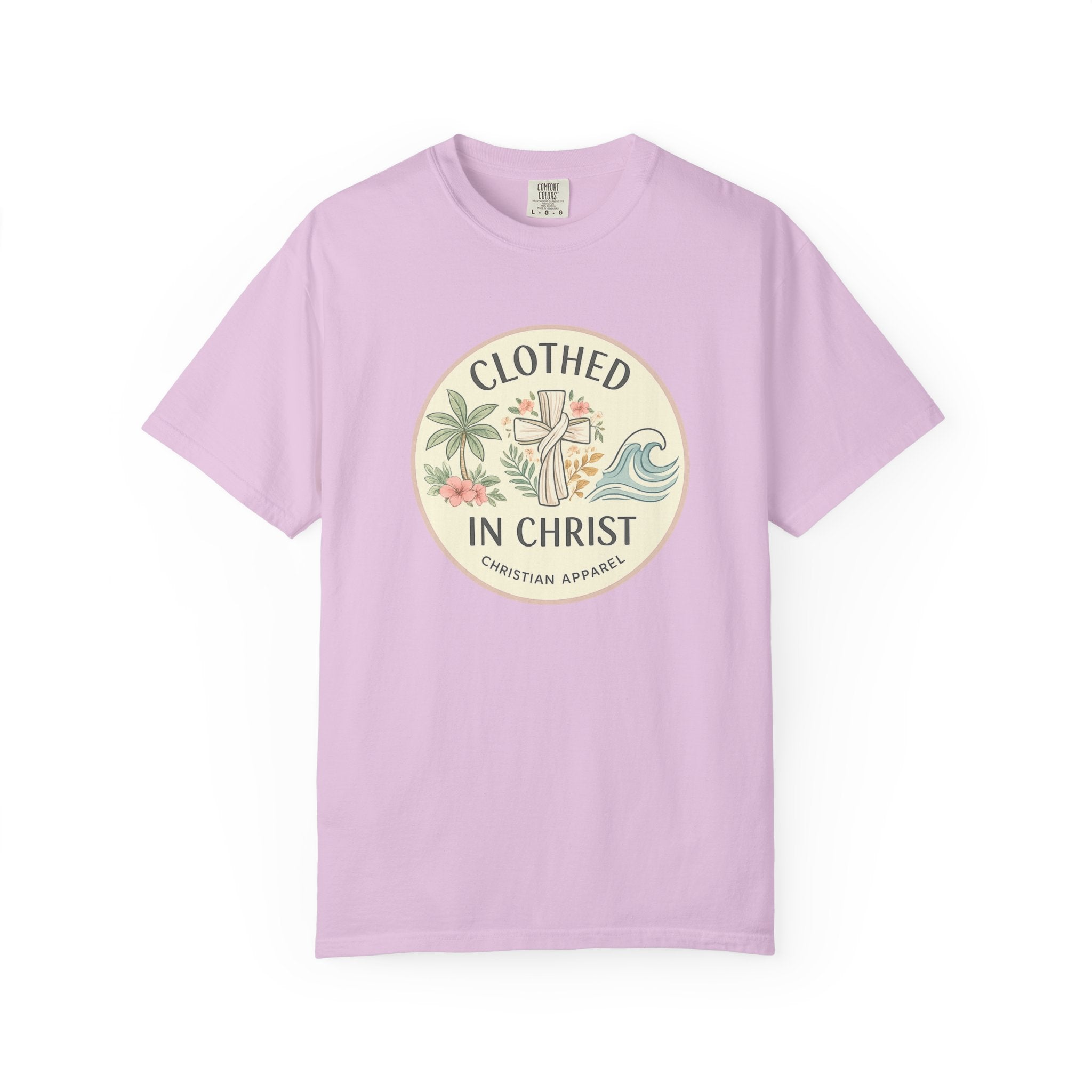 Clothed in Christ Graphic T-Shirt — Christian Faith Tee Printify