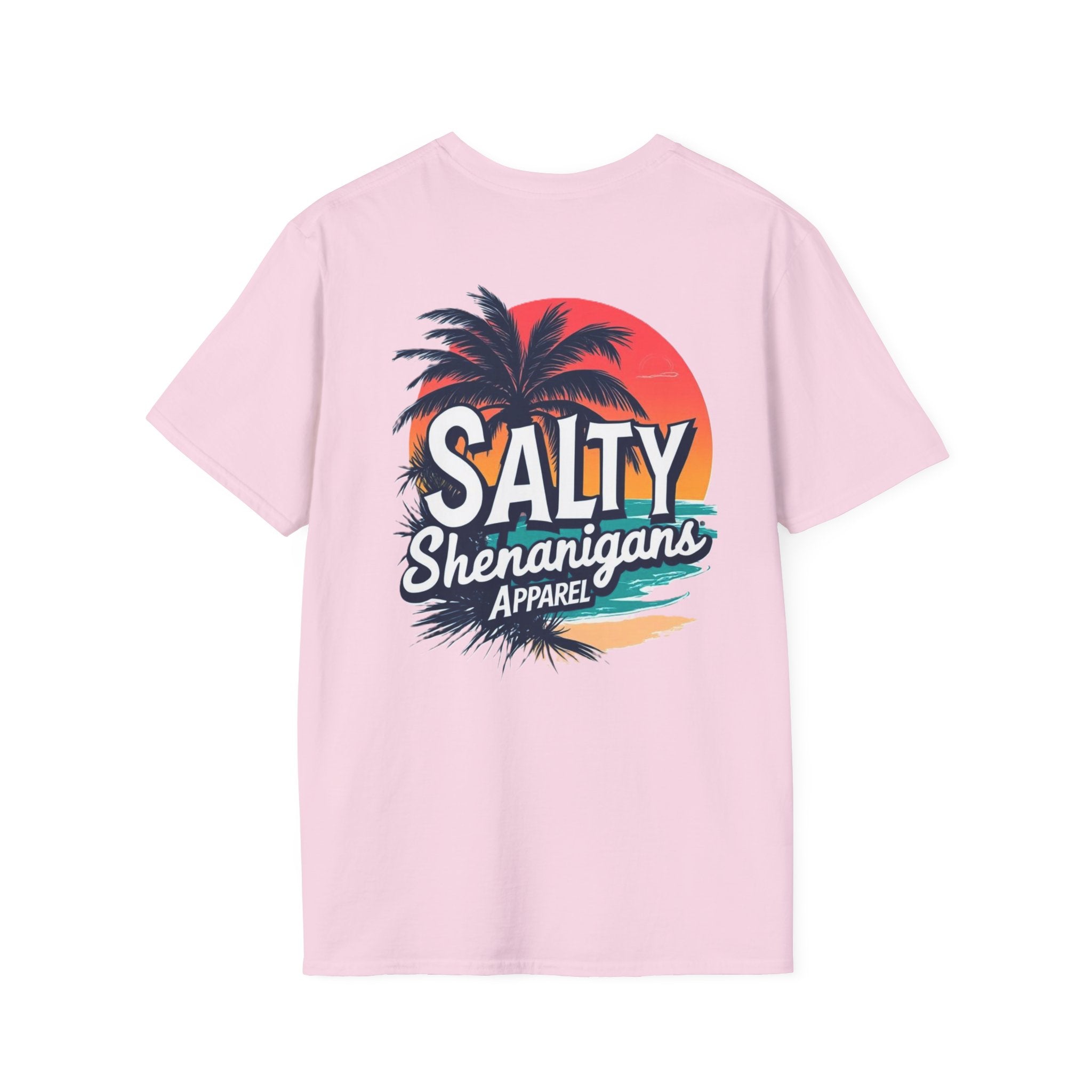 Salty Shenanigans Apparel Beach Palm T-Shirt Printify