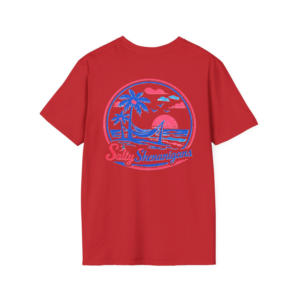 Salty Shenanigans Palm T-Shirt Printify