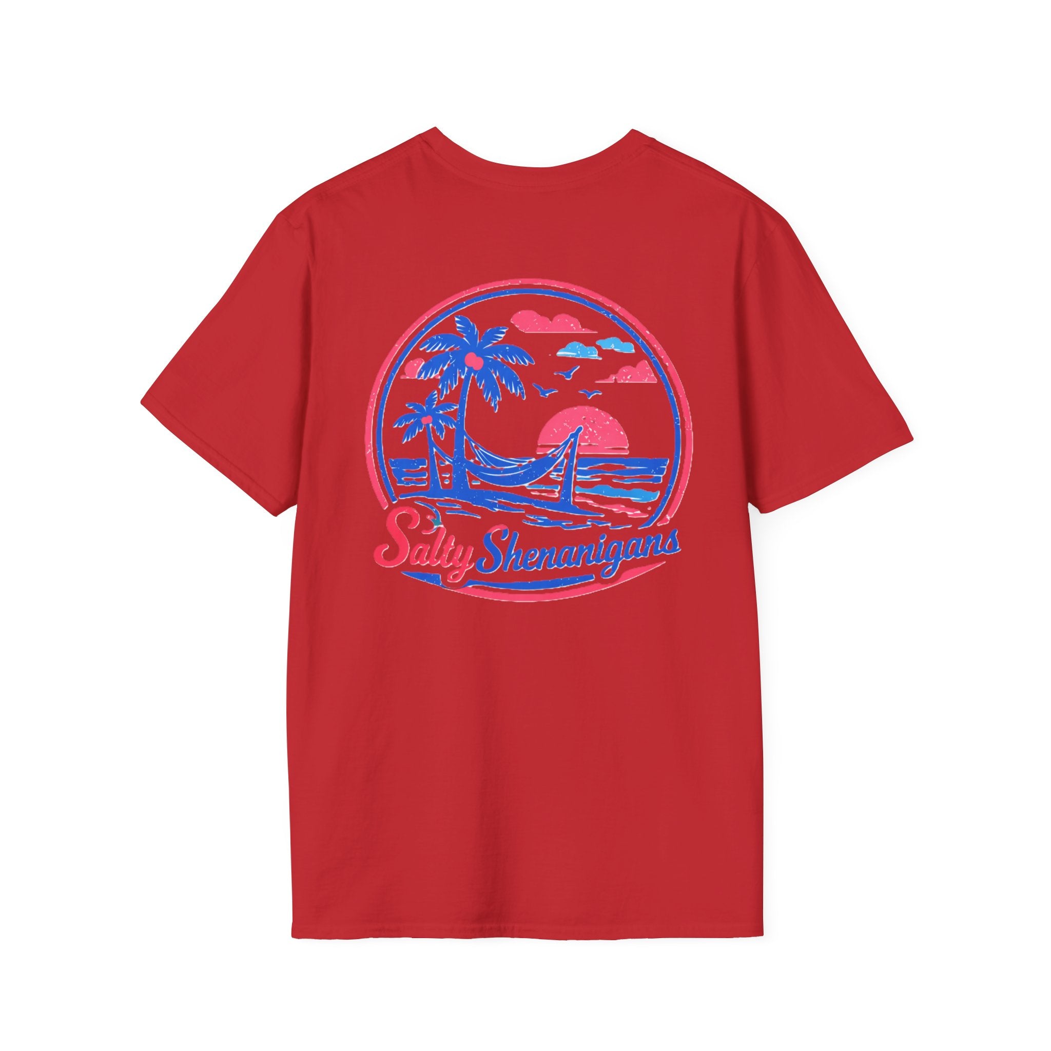 Salty Shenanigans Palm T-Shirt Printify