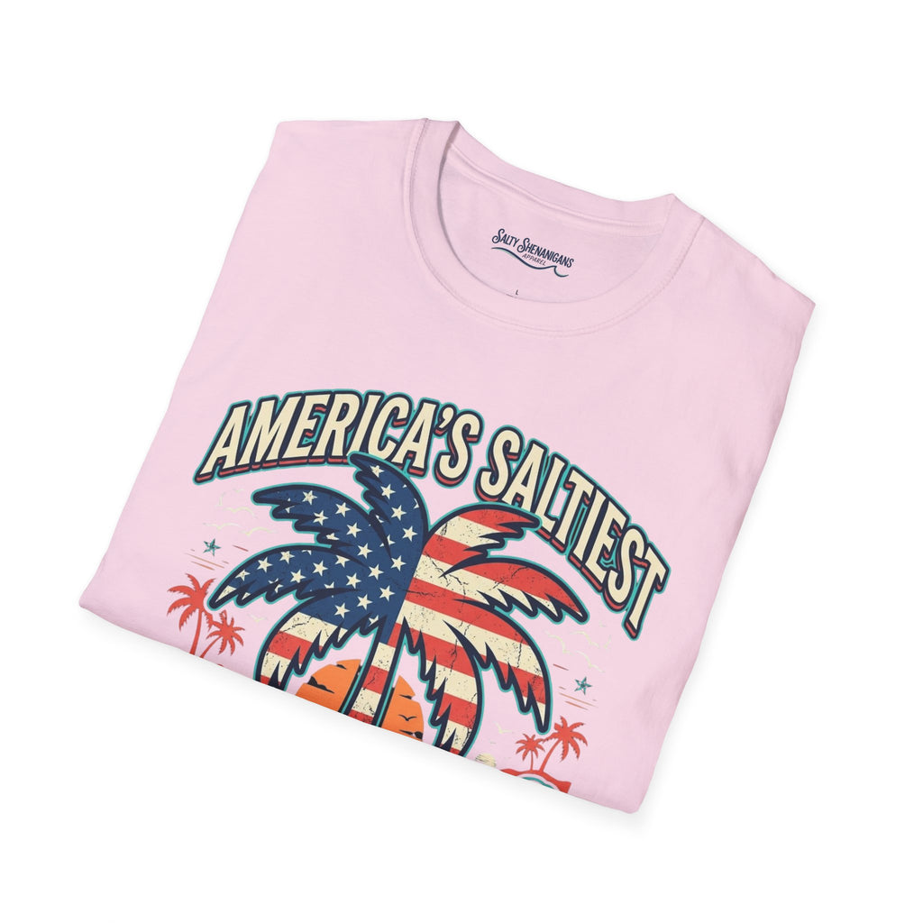 America's Saltiest Patriotic Palm Tree T-Shirt Printify