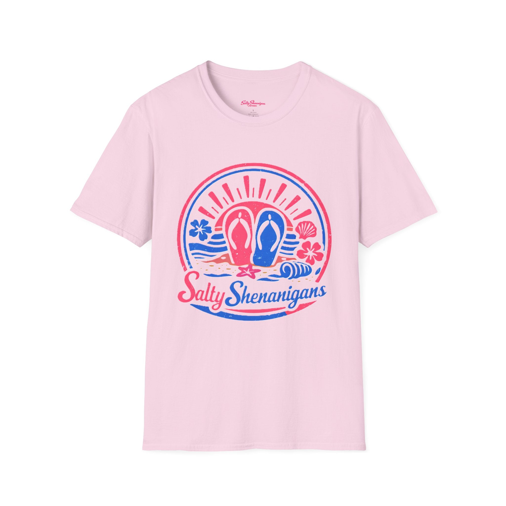 Flip Flop Sunburst T-Shirt — Salty Shenanigans Beach Club Printify