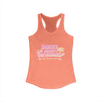 Women's Salty Shenanigans Sorry About My Husband Racerback Tank Printify