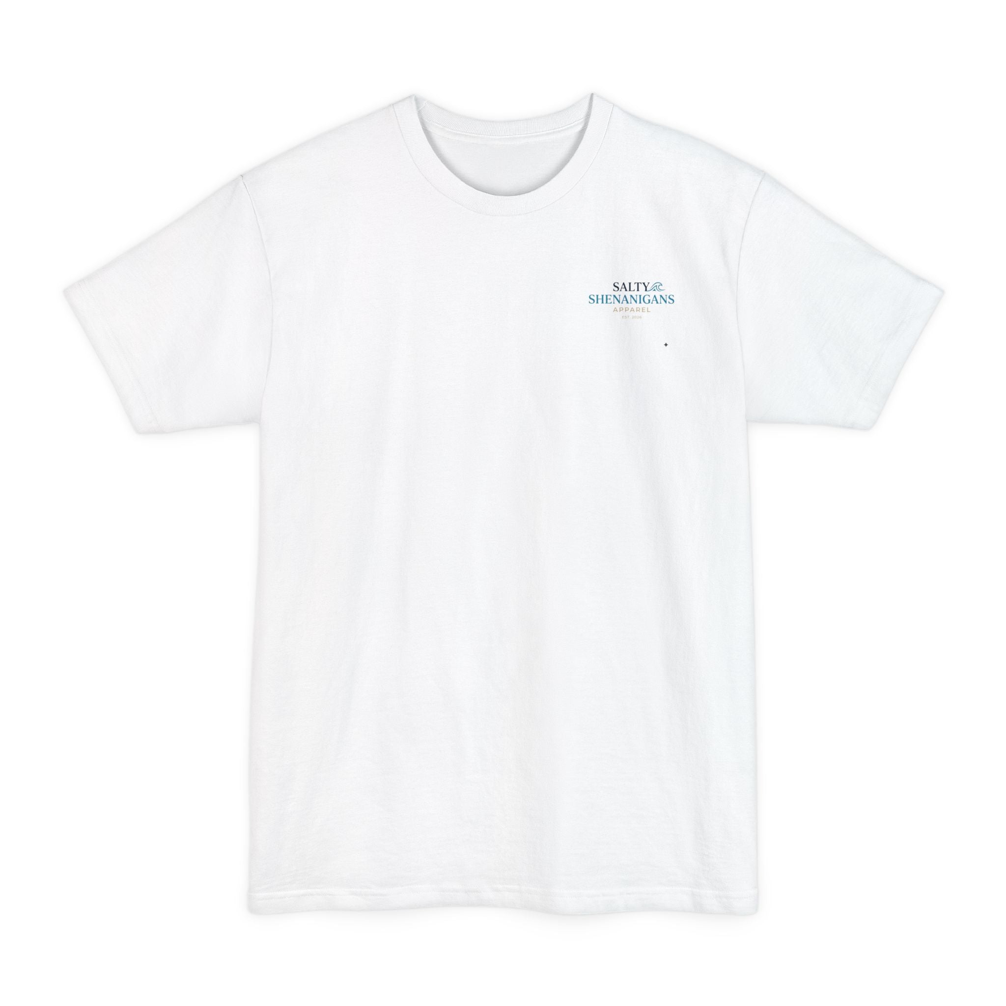 The Beach Is My Happy Place Tall Tee | Men's Big & Tall Coastal T-Shirt | Salty Shenanigans Apparel Printify