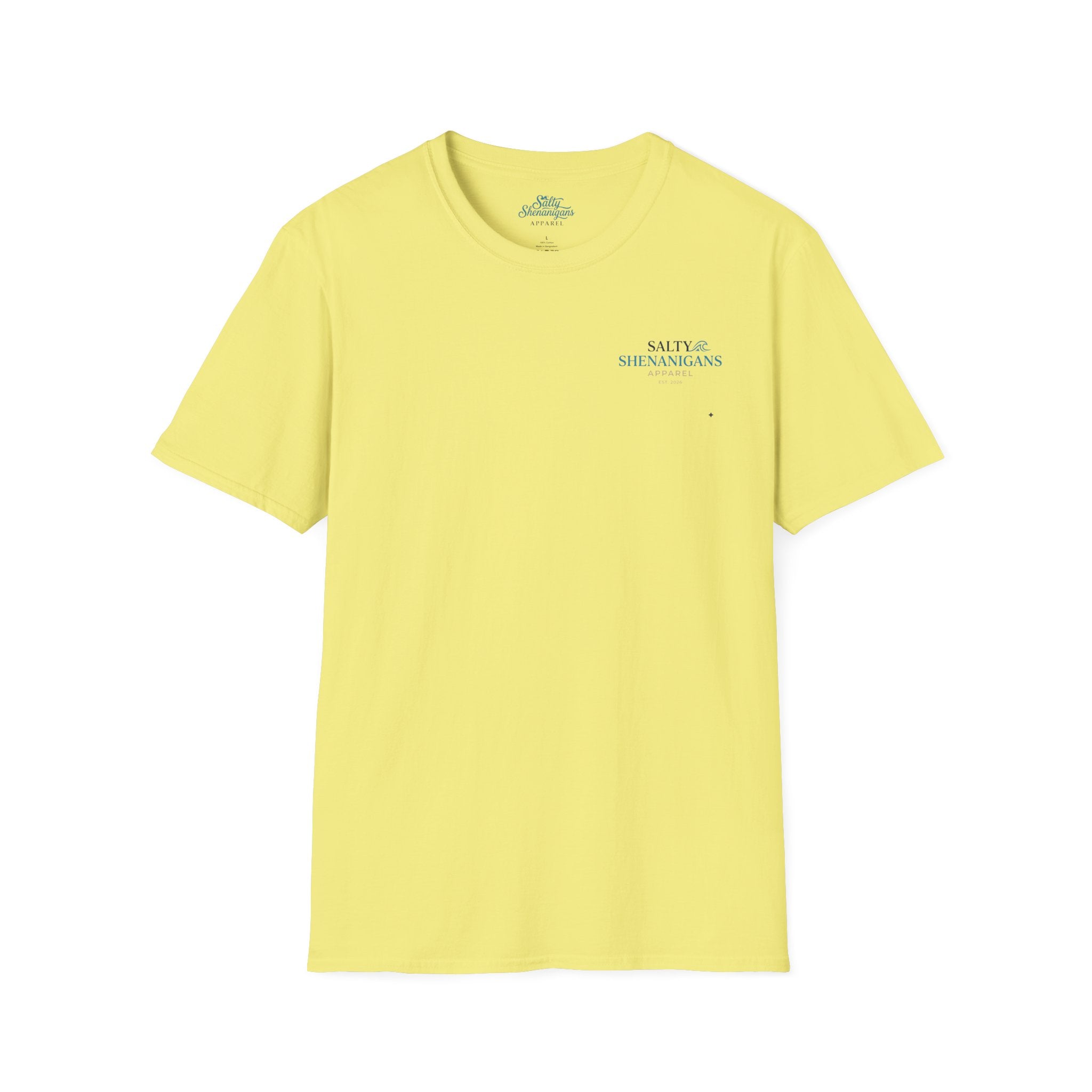 Never Late To Happy Hour Coastal Graphic Tee | Salty Shenanigans Apparel Printify