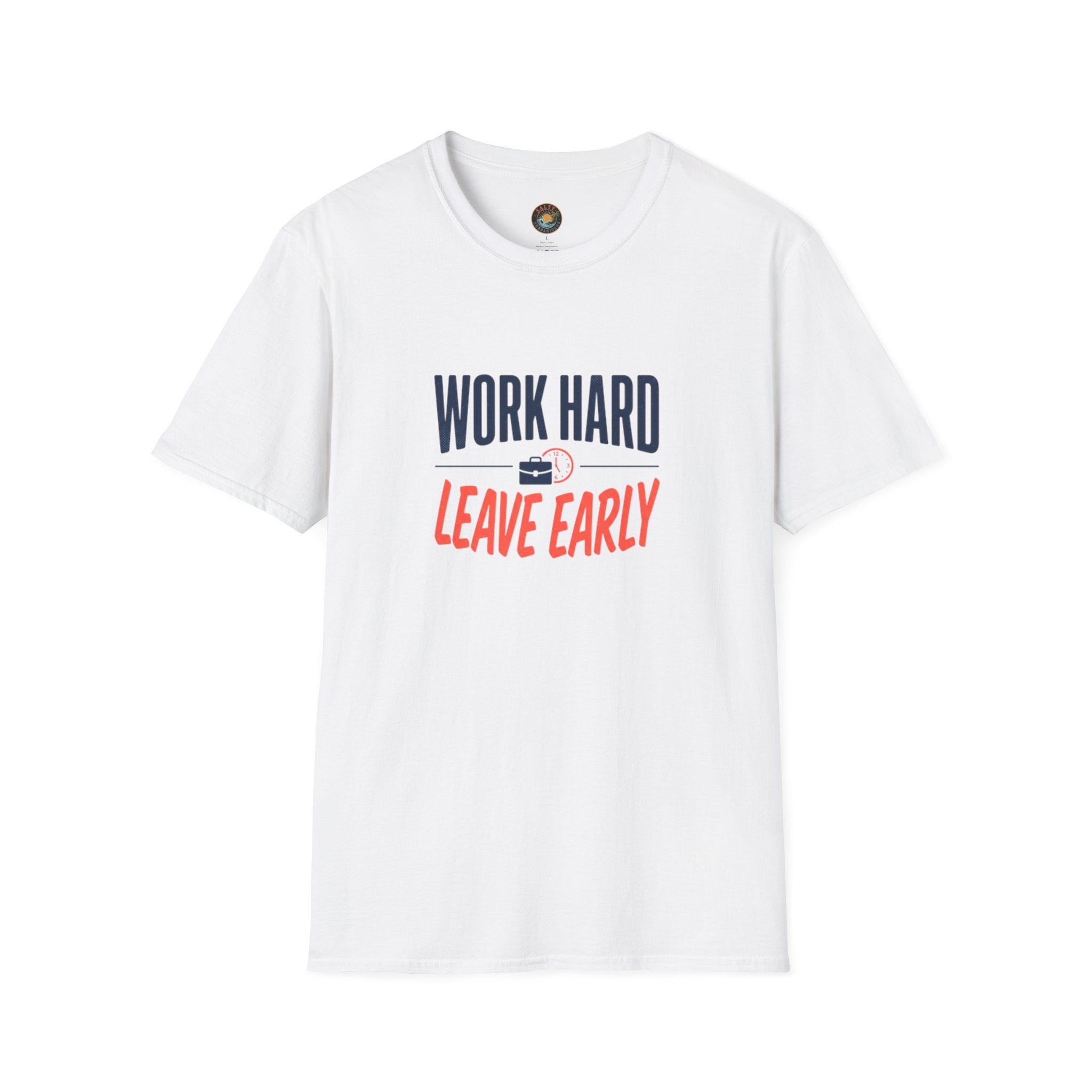 Work Hard Leave Early T-Shirt | Salty Shenanigans Funny Graphic Tee