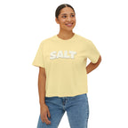 SALT Women's Boxy Tee - 'Salty Shenanigans' Beach Sunset Graphic Printify