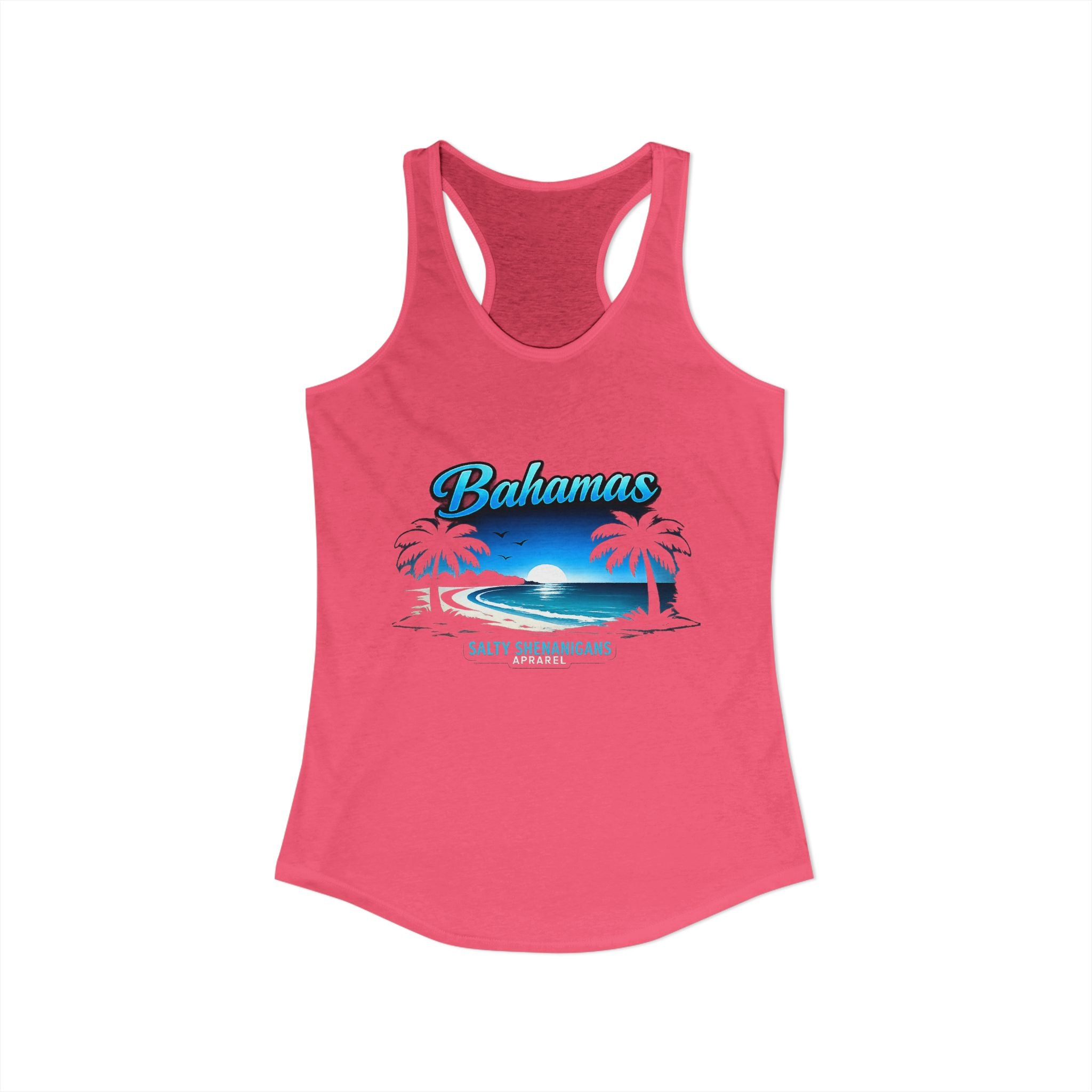 Women's Salty Shenanigans Bahamas Racerback Tank Printify