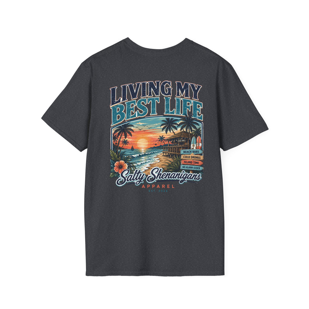 Living My Best Life Sunset Tee Printify