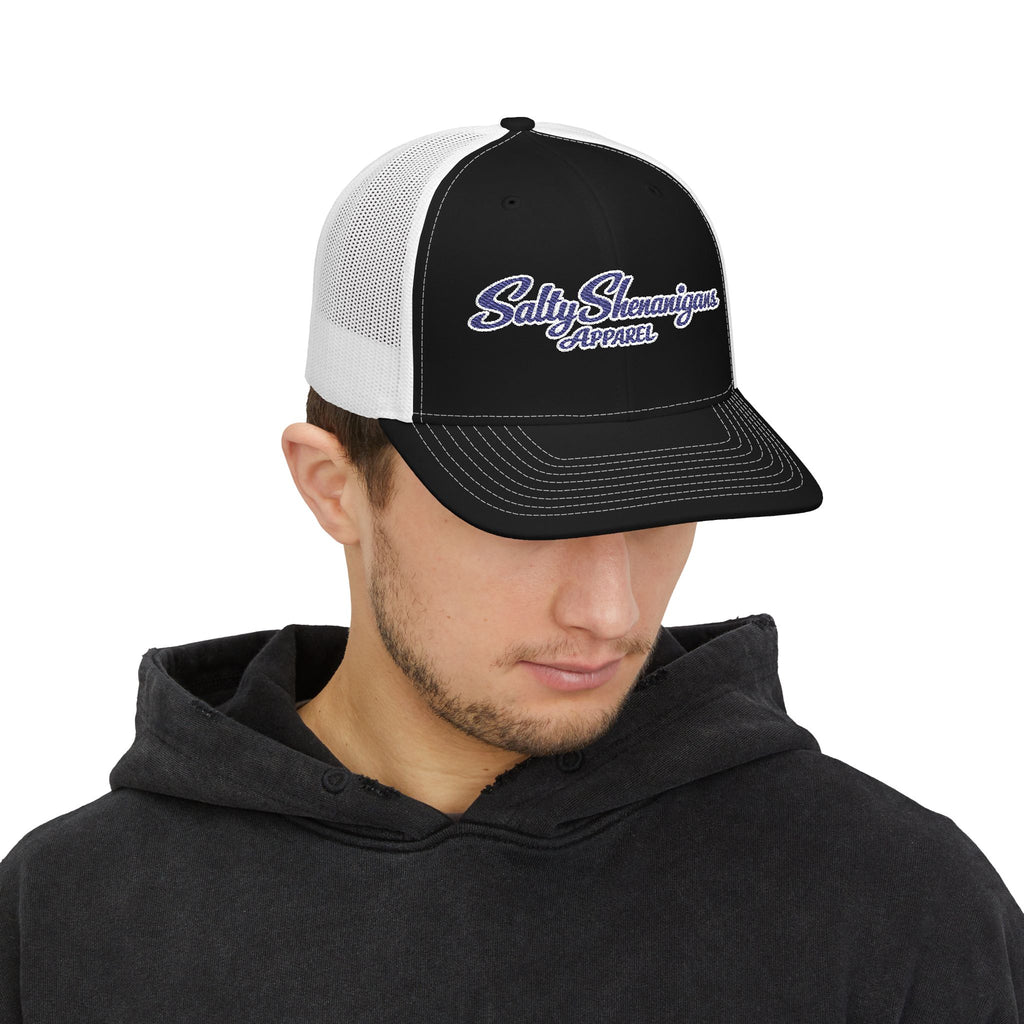 Salty Shenanigans Apparel Vintage Snapback Trucker Cap Printify