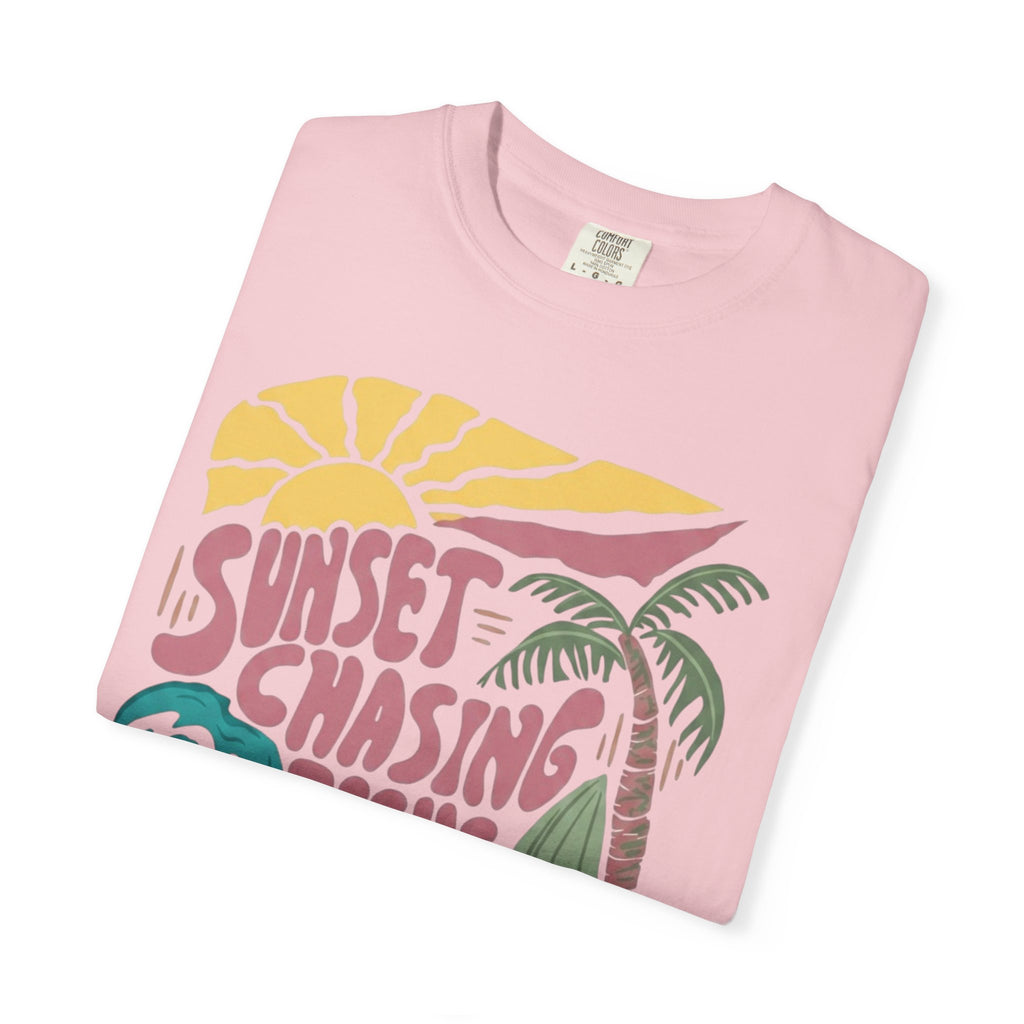 Clothed In Christ T‑Shirt — Sunset Chasing Jesus Seeker Tee Printify