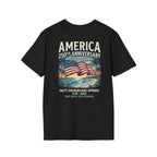 America 250th Anniversary Coastal Flag Tee | Salty Shenanigans Apparel Printify