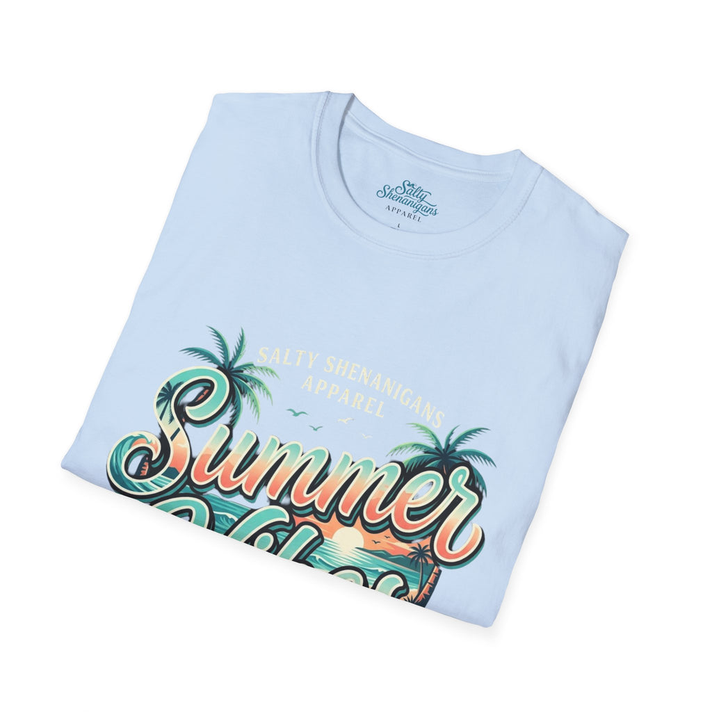 Summer Vibes™ Coastal Lifestyle Graphic Tee | Salty Shenanigans Apparel  Alternate SEO Title Printify