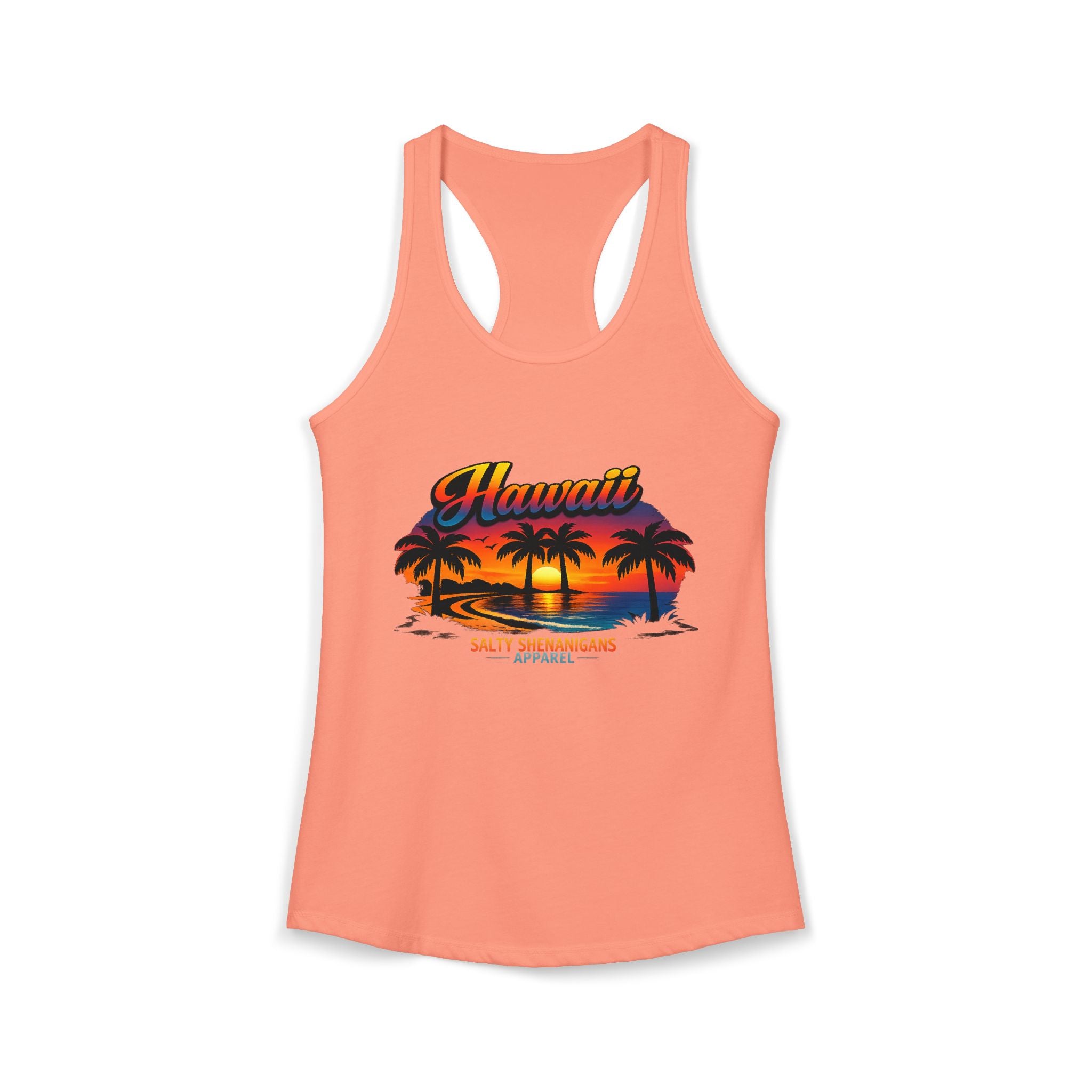 Women's Salty Shenanigans Hawaii Racerback Tank Printify