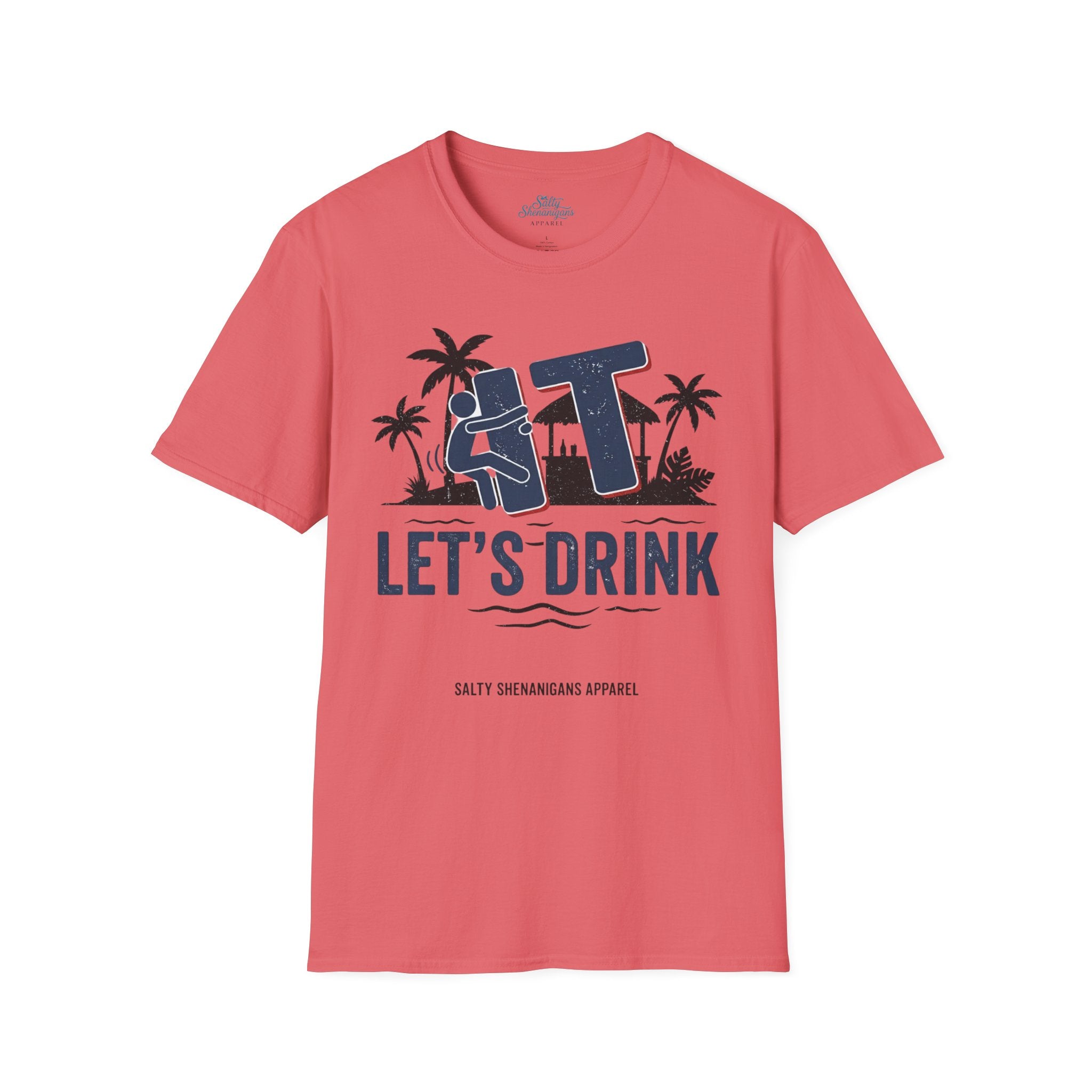 Let's Drink Coastal Graphic Tee Printify