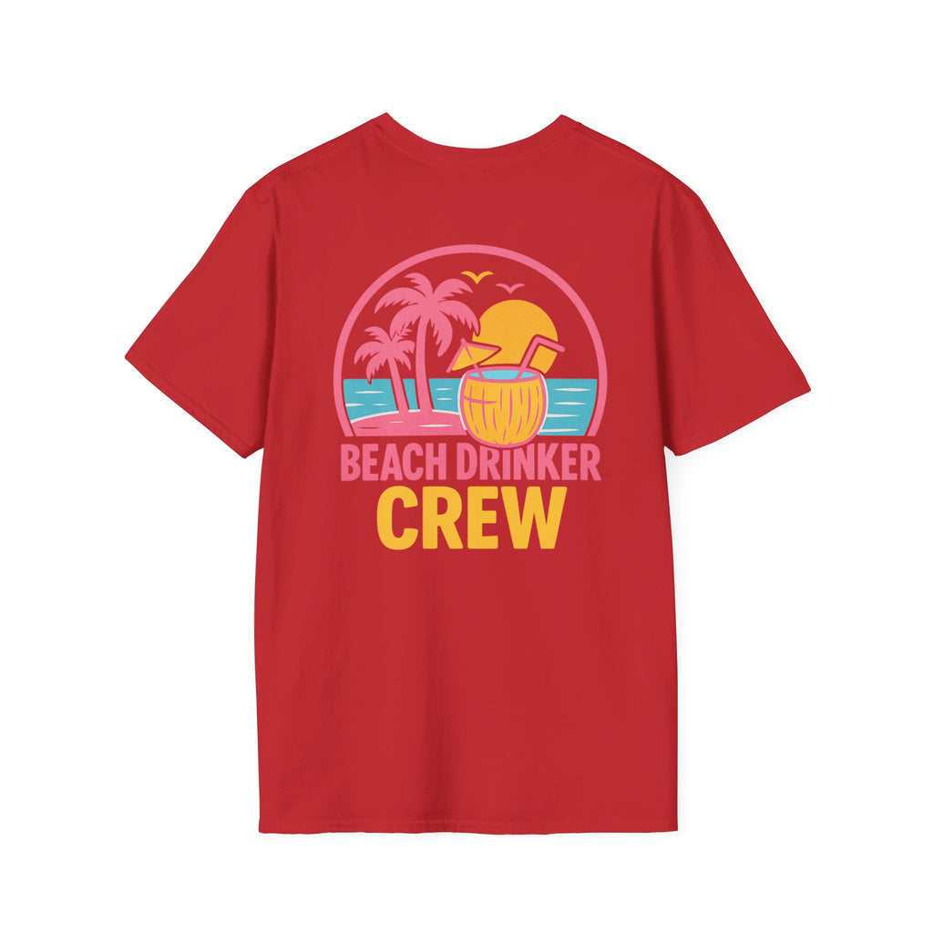 Beach Drinker Crew T-Shirt Printify