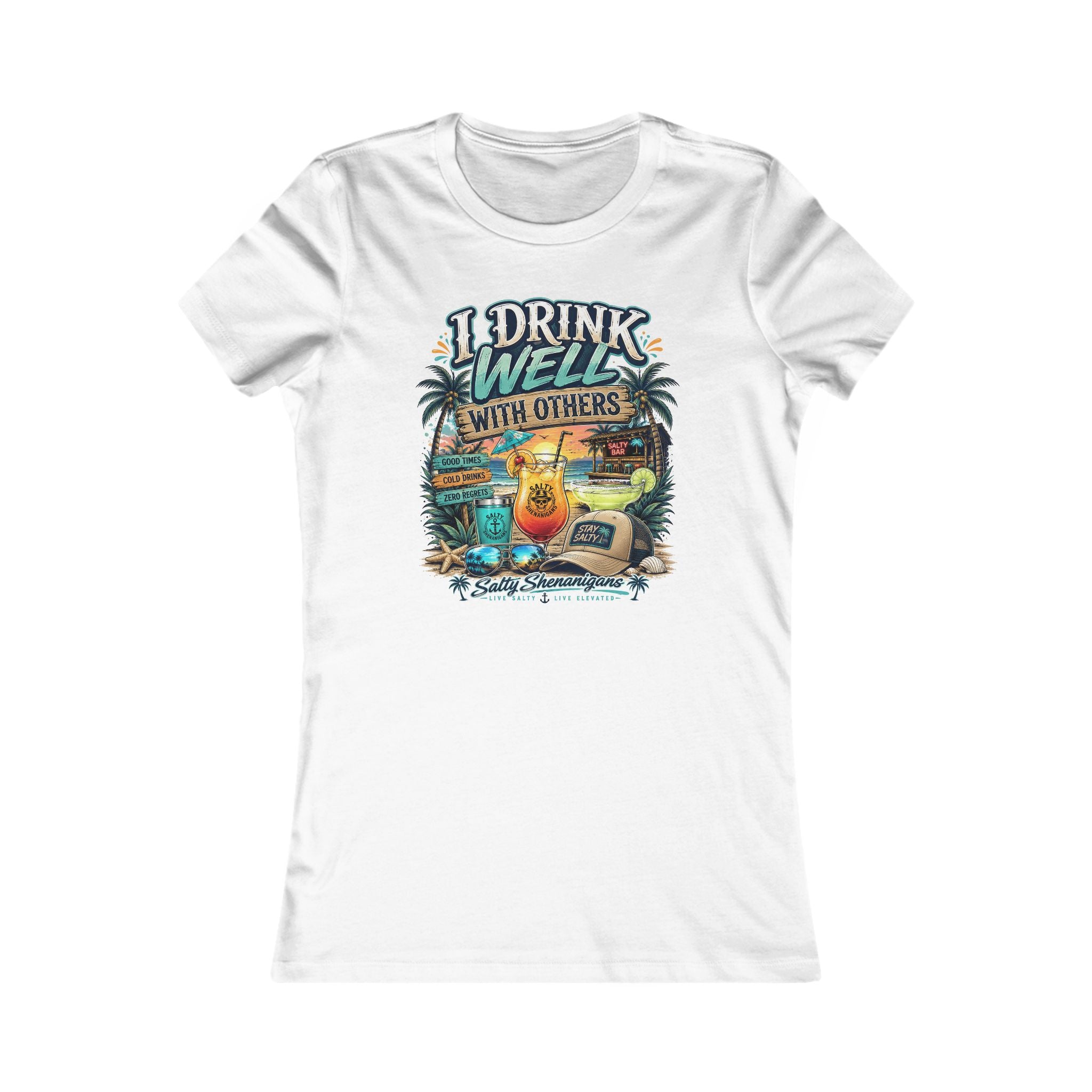 I Drink Well With Others Women's Bella+Canvas Fitted Tee Printify