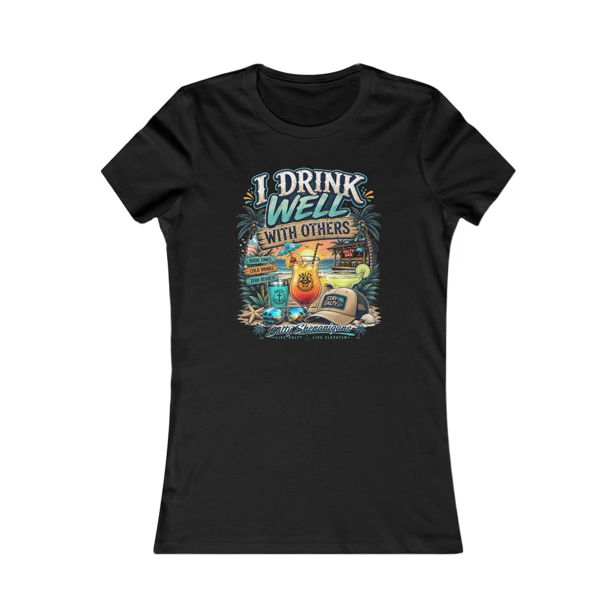 I Drink Well With Others Women's Bella+Canvas Fitted Tee Printify
