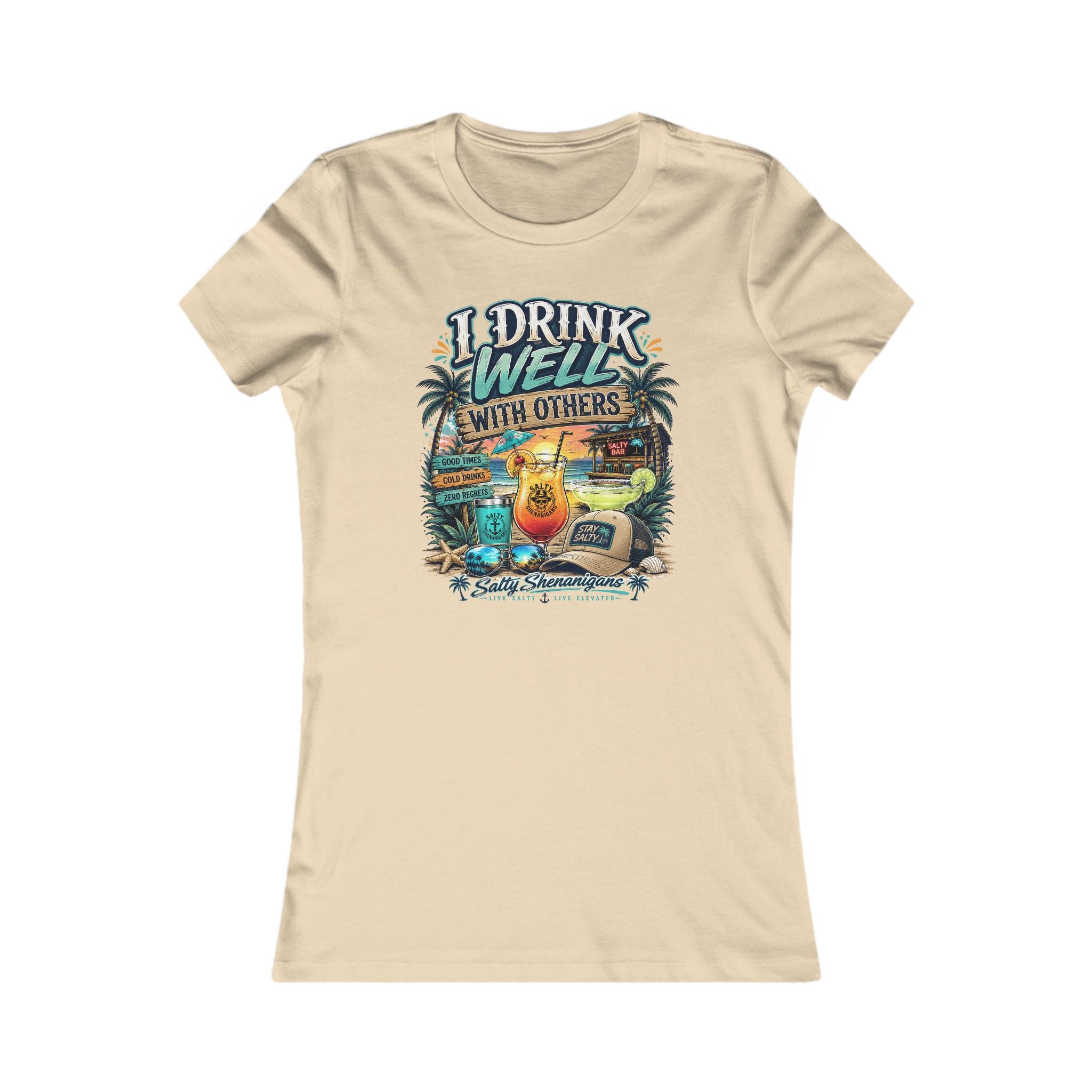 I Drink Well With Others Women's Bella+Canvas Fitted Tee Printify