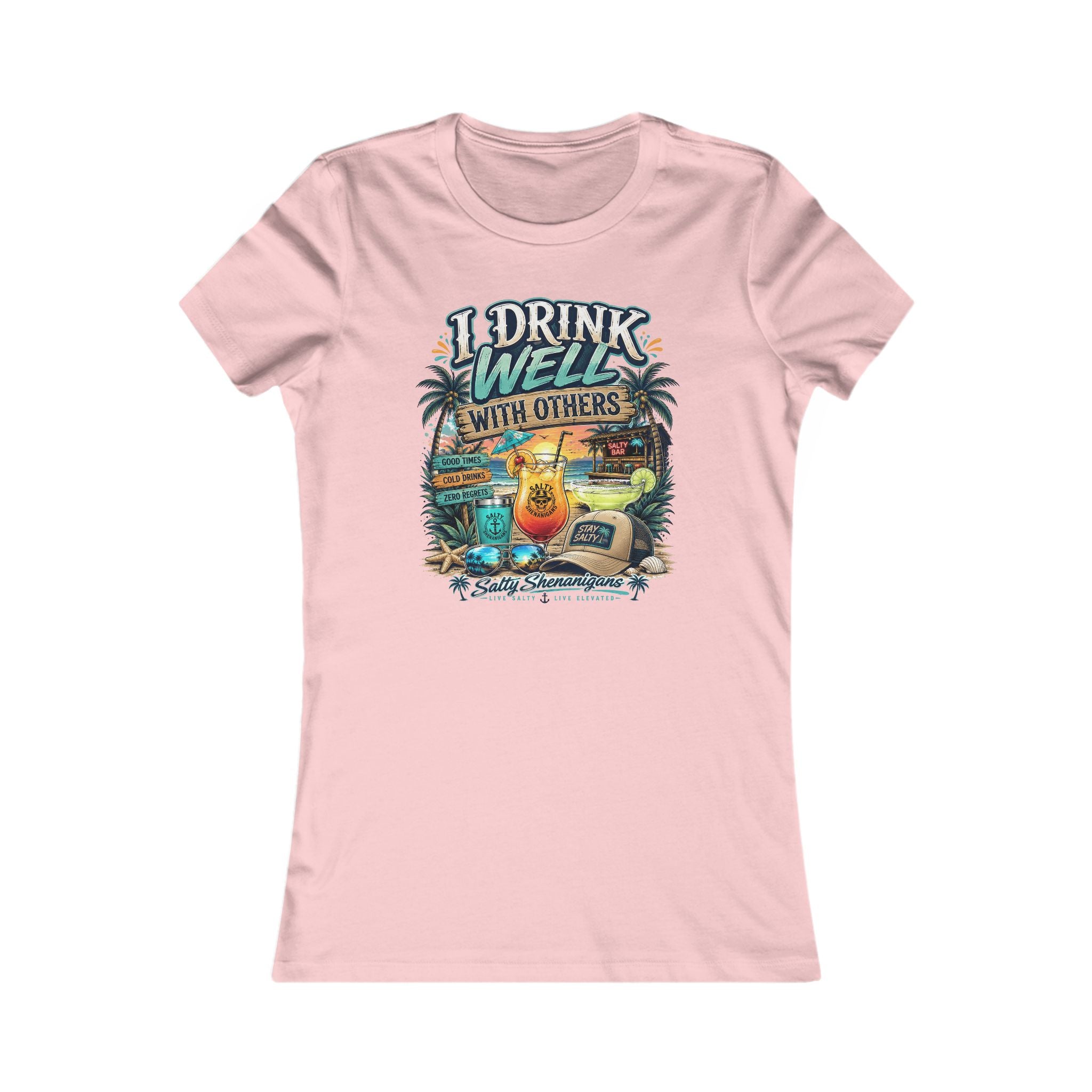 I Drink Well With Others Women's Bella+Canvas Fitted Tee Printify