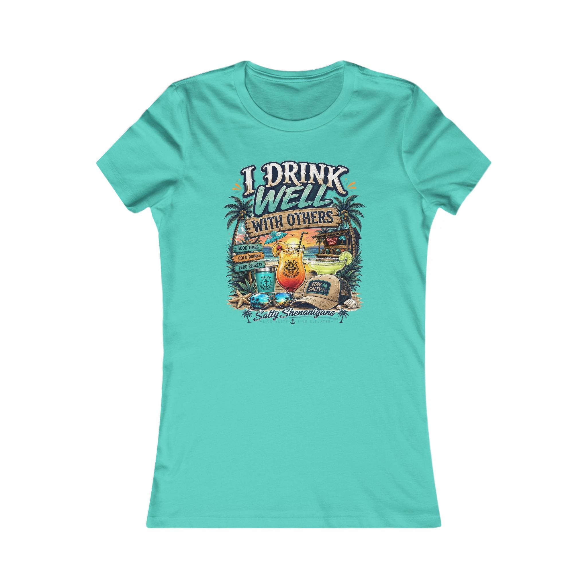 I Drink Well With Others Women's Bella+Canvas Fitted Tee Printify