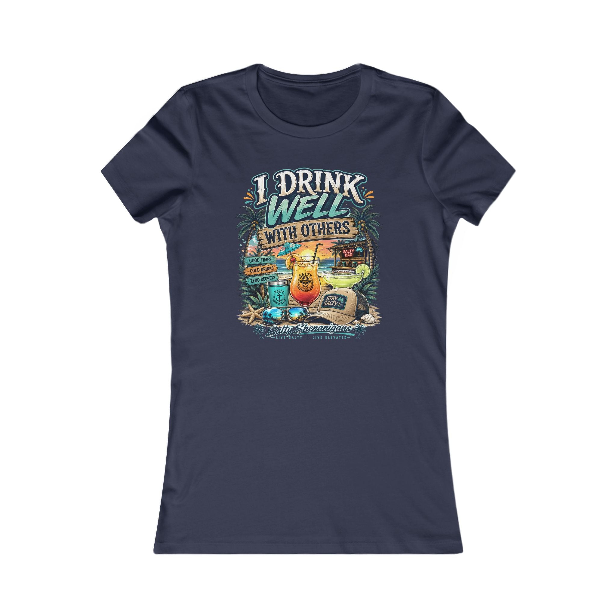 I Drink Well With Others Women's Bella+Canvas Fitted Tee Printify
